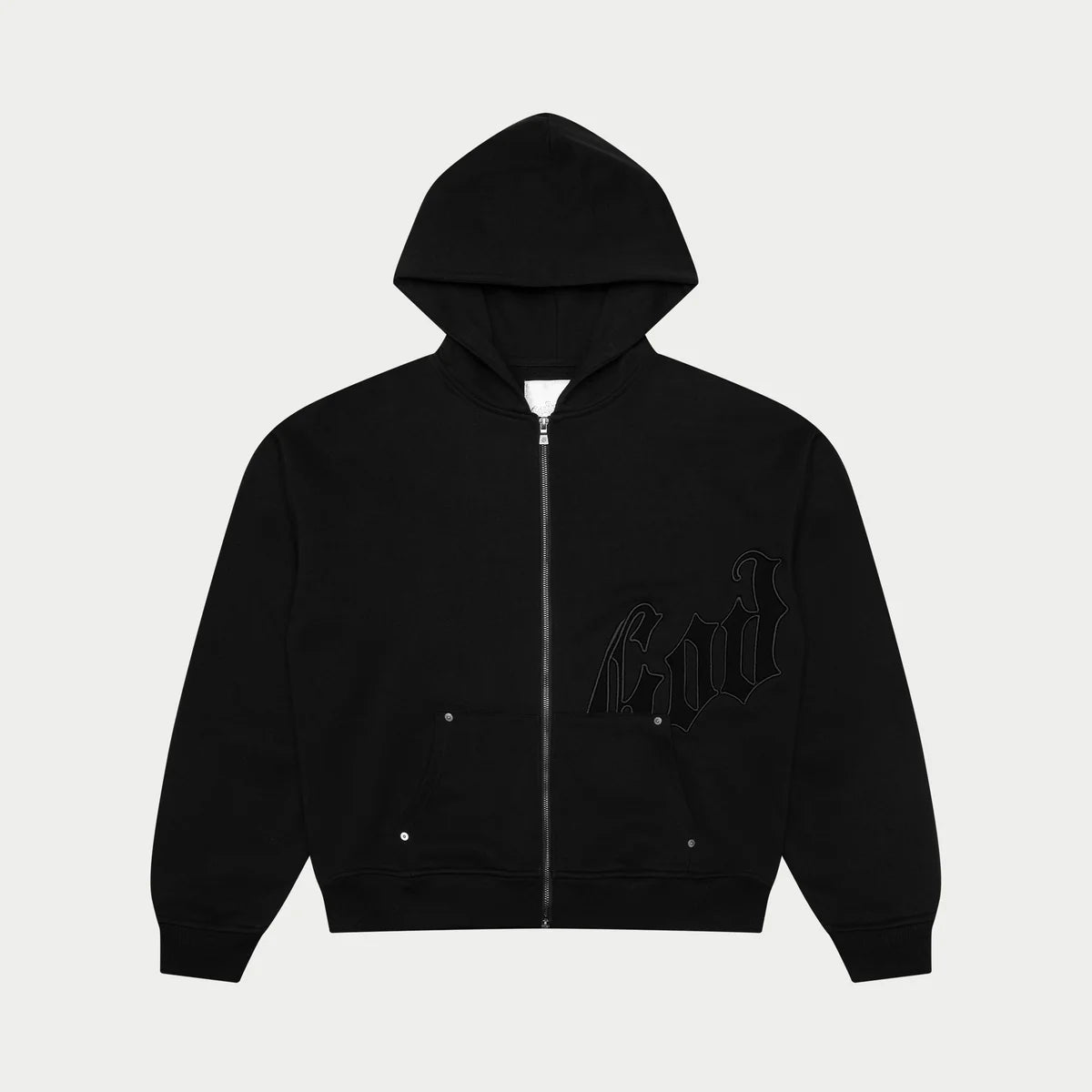 Godspeed OG Logo V2 Double Black Hoodie
