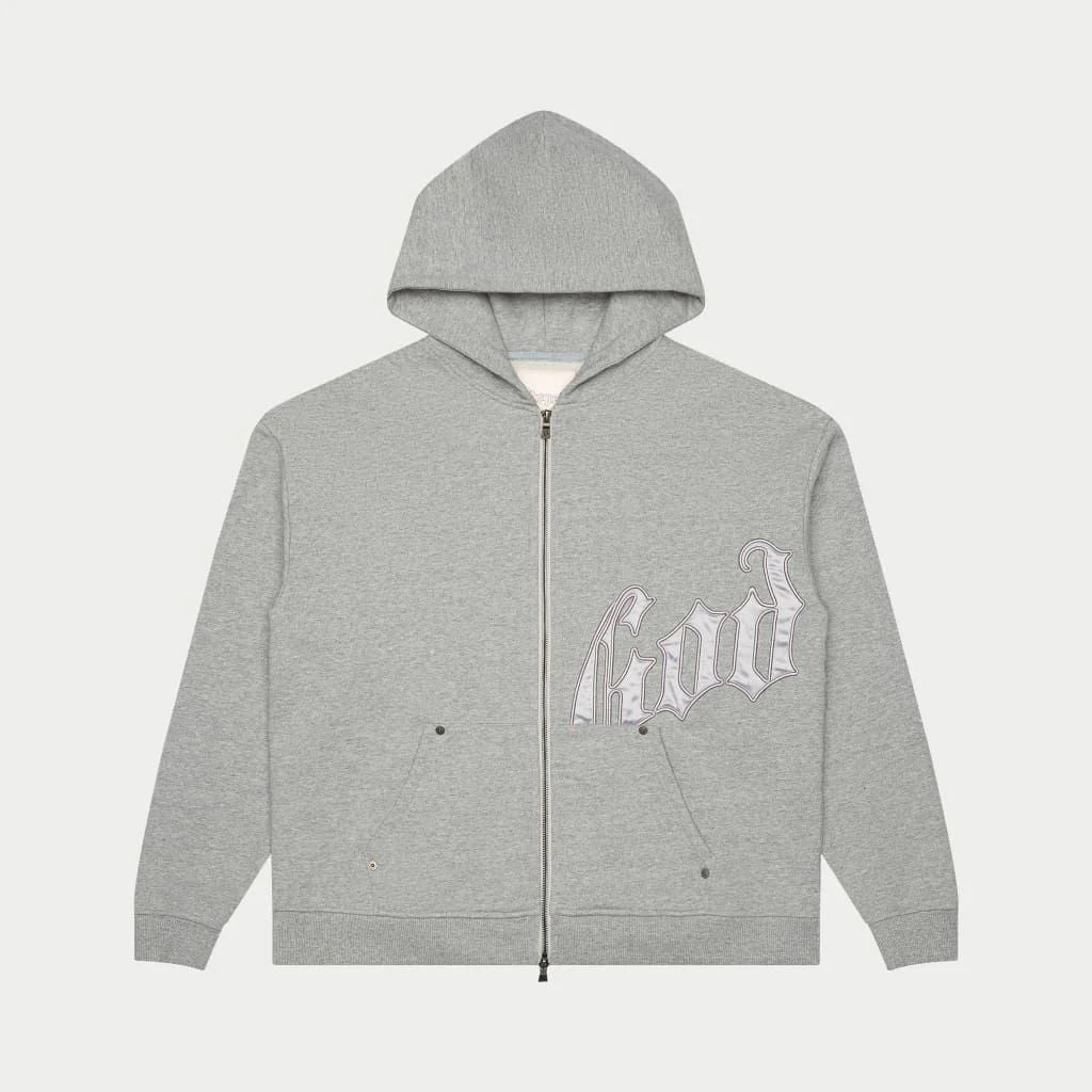 Godspeed OG Logo V2 Grey & Sliver Hoodie