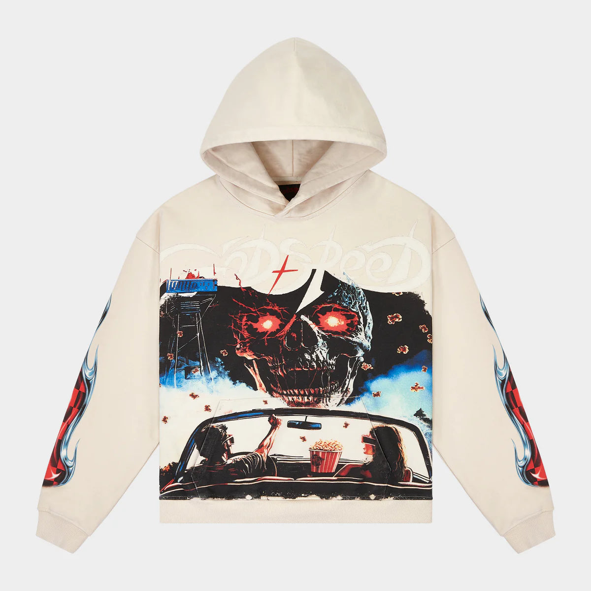Godspeed 'Drive In' Bone Wash Hoodie