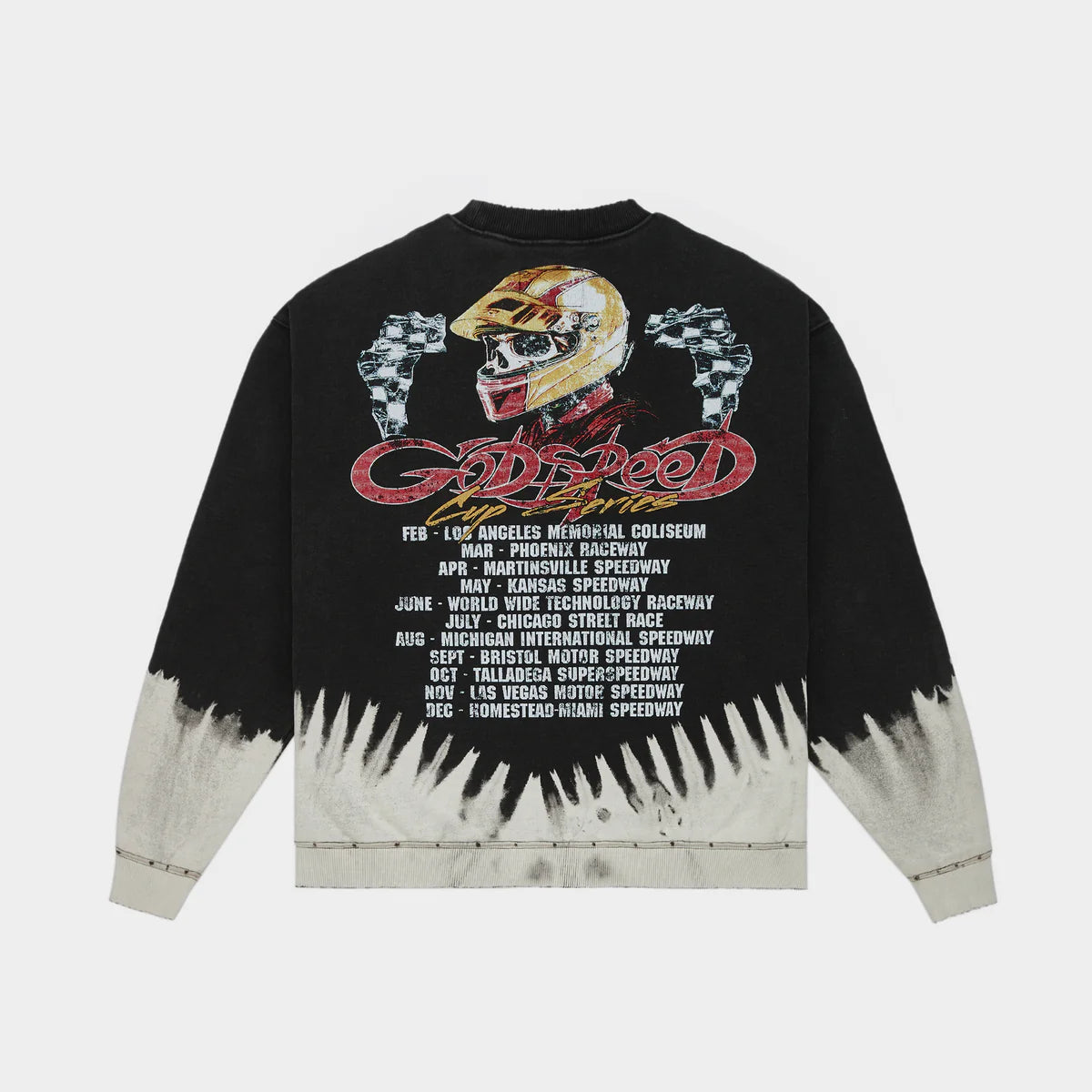 Godspeed 'F-T-W' Black Bleached Sweatshirt