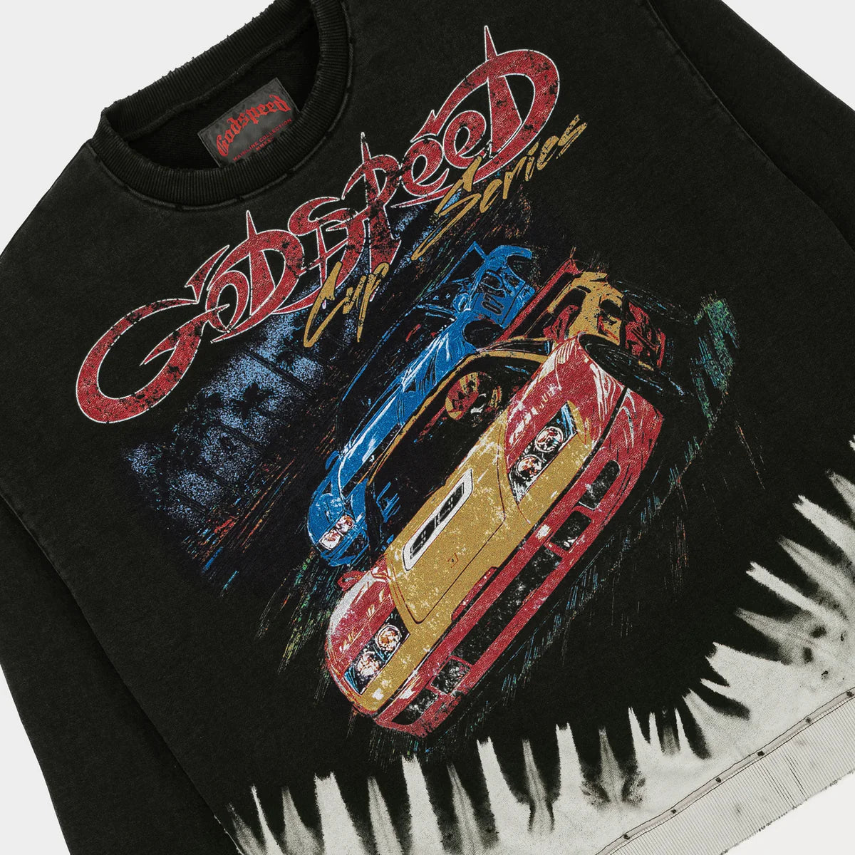 Godspeed 'F-T-W' Black Bleached Sweatshirt