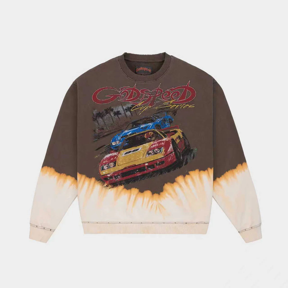 Godspeed 'F-T-W' Brown Bleached Sweatshirt