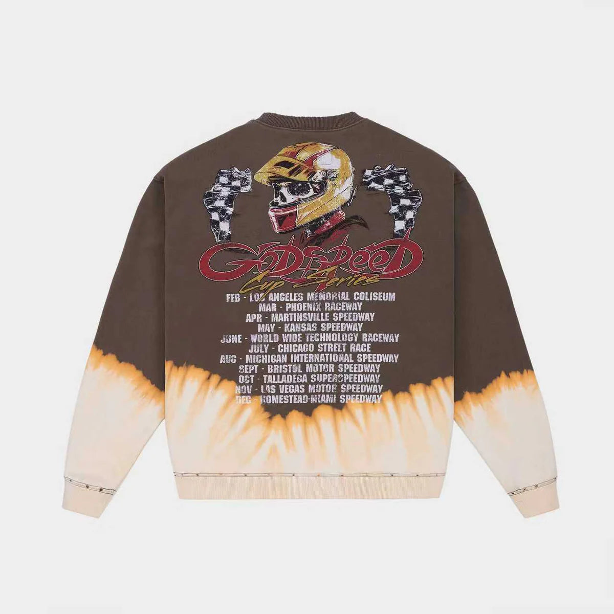 Godspeed 'F-T-W' Brown Bleached Sweatshirt