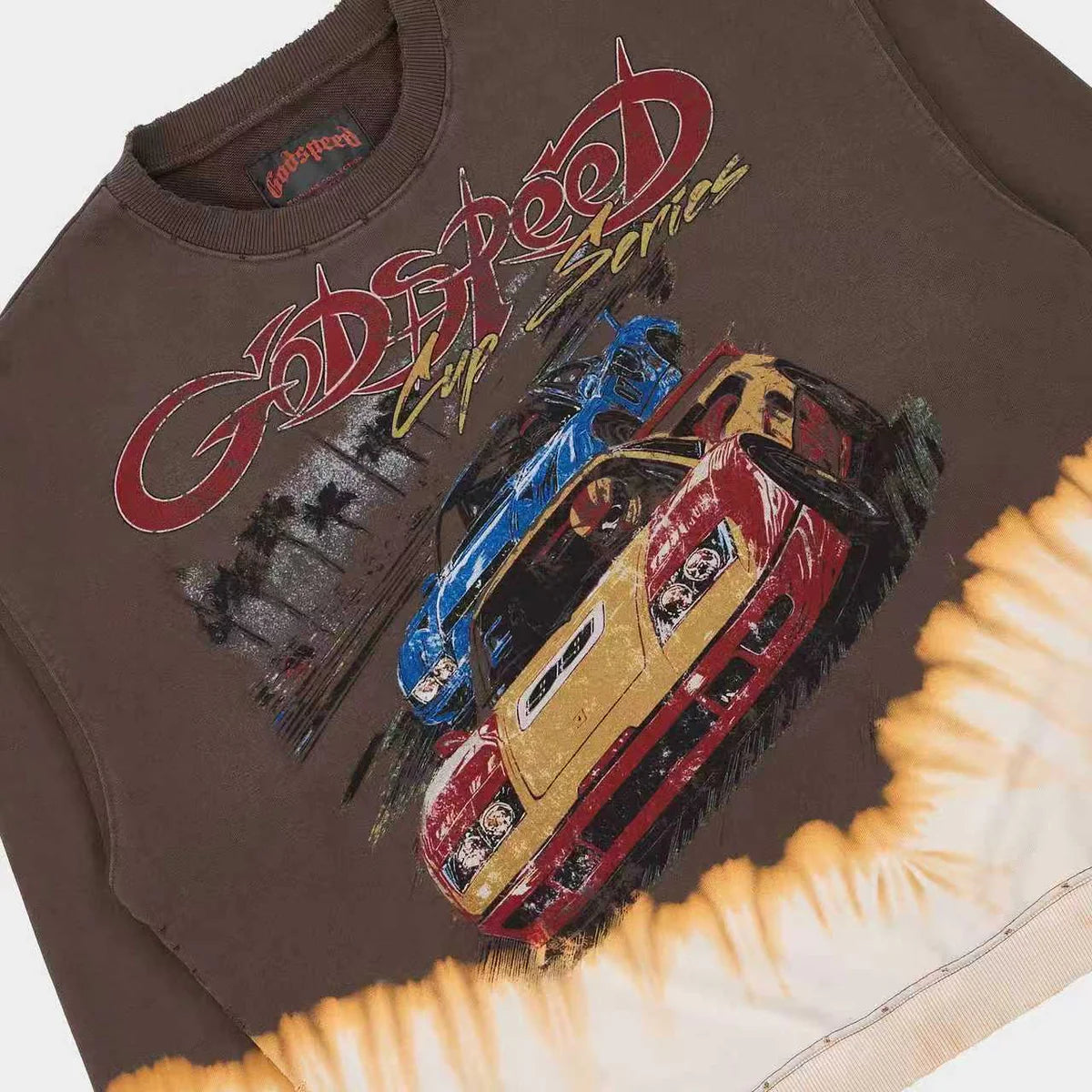 Godspeed 'F-T-W' Brown Bleached Sweatshirt