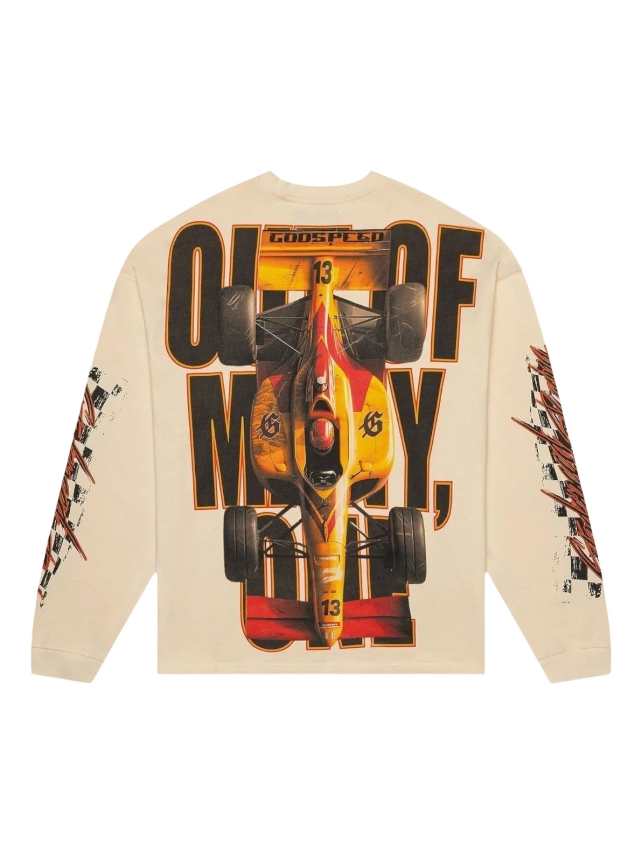 Godspeed 'F1 Finishline' LS Bone Tee