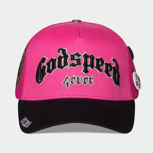 Godspeed 'Forever Trucker Boom' Pink & Black Trucker Hat