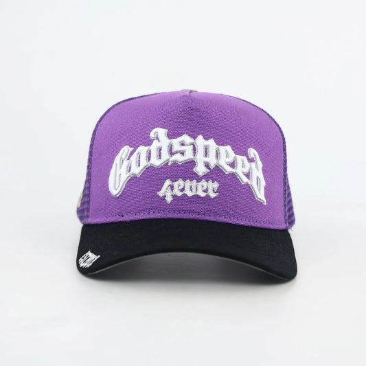 Godspeed 'Forever Trucker Boom' Purple & Black Trucker Hat