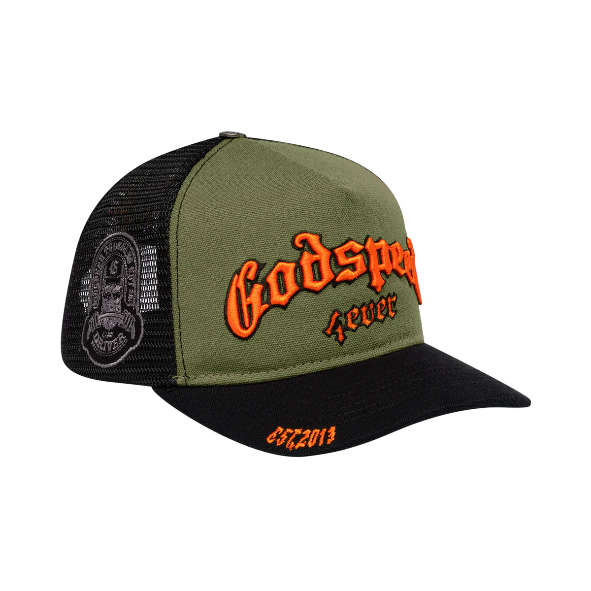 Godspeed 'Forever' Olive & Orange Trucker Hat