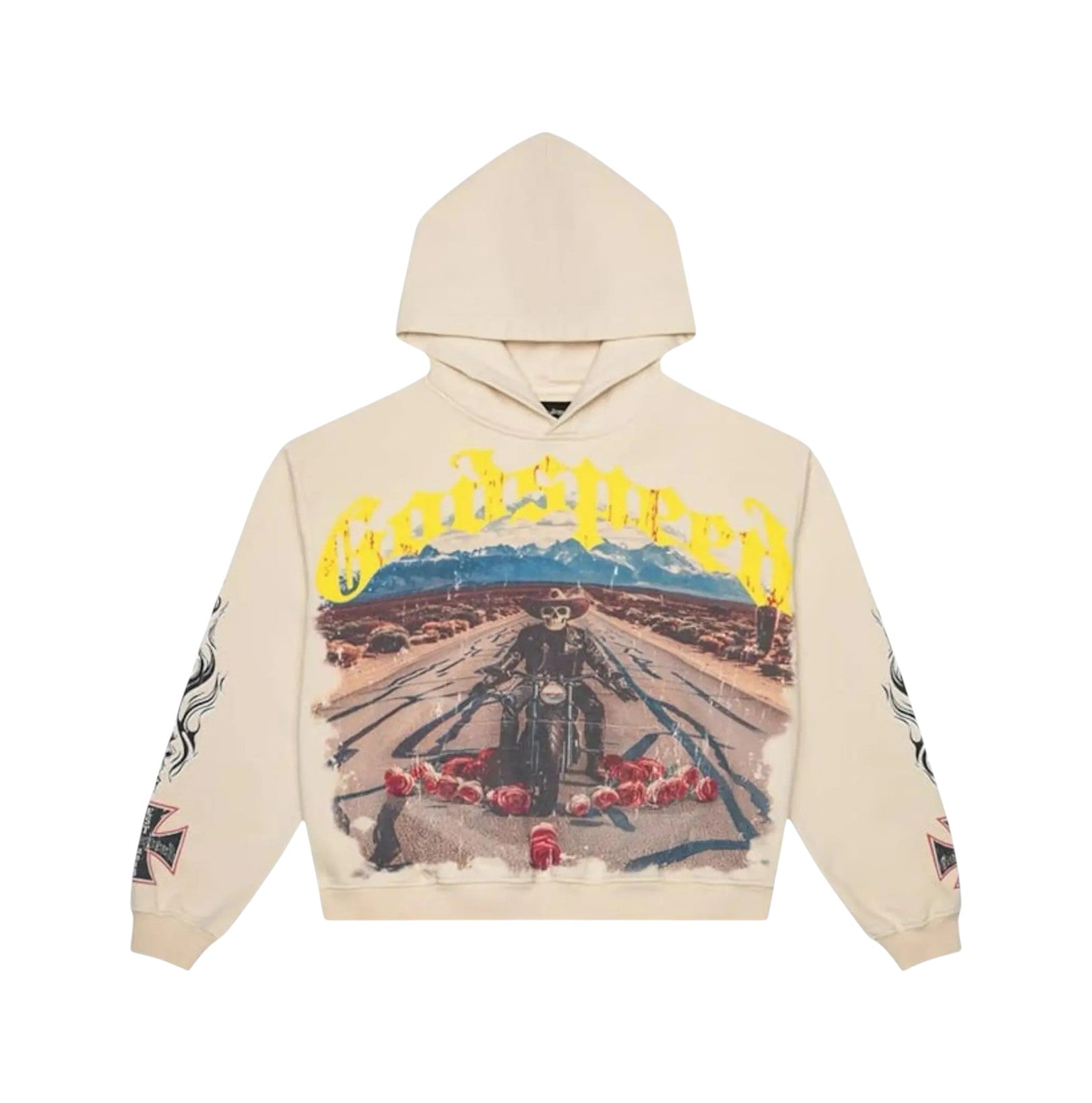 Godspeed 'Long Lonely Road' Cream Hoodie