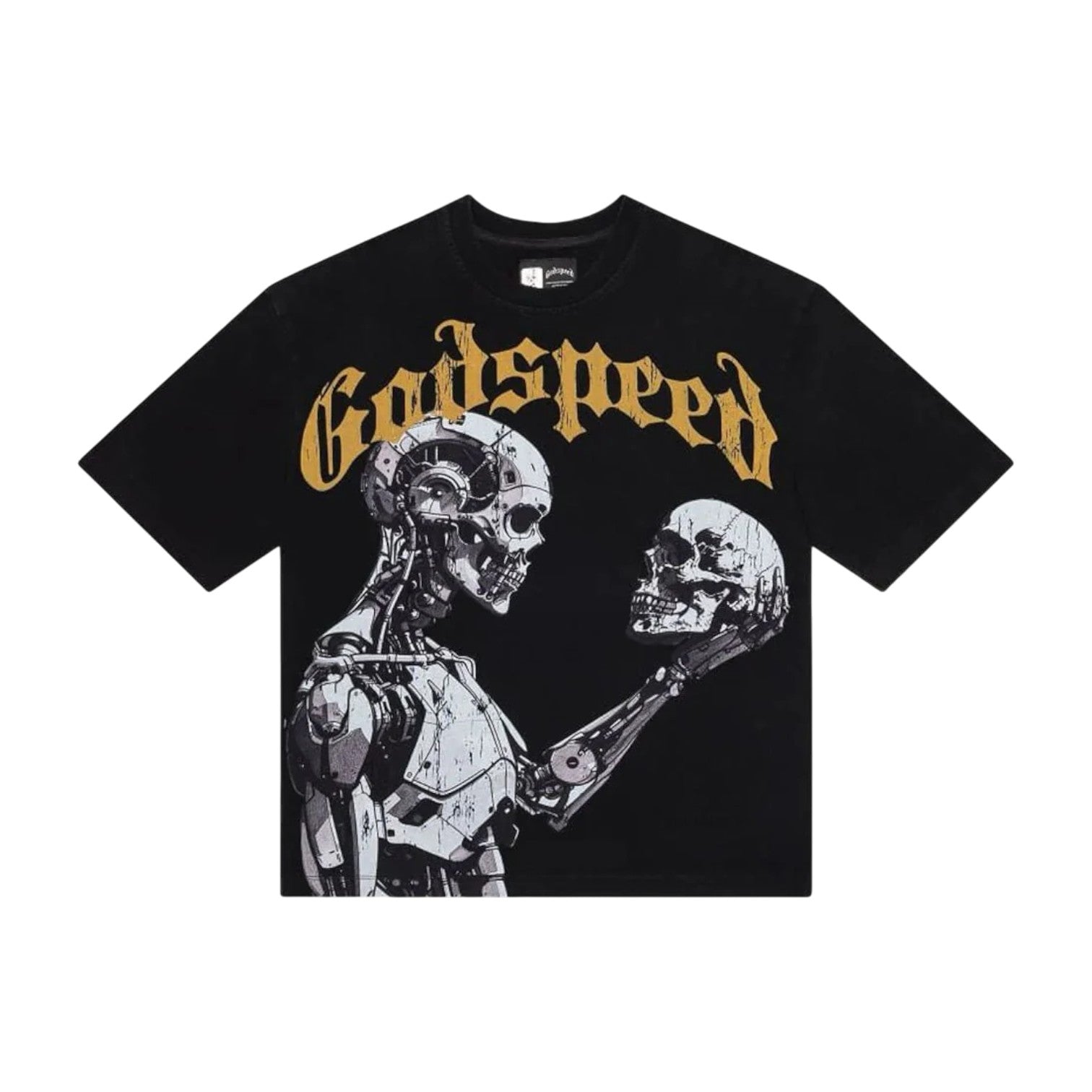 Godspeed 'Mankind vs AI' Black & Yellow Tee