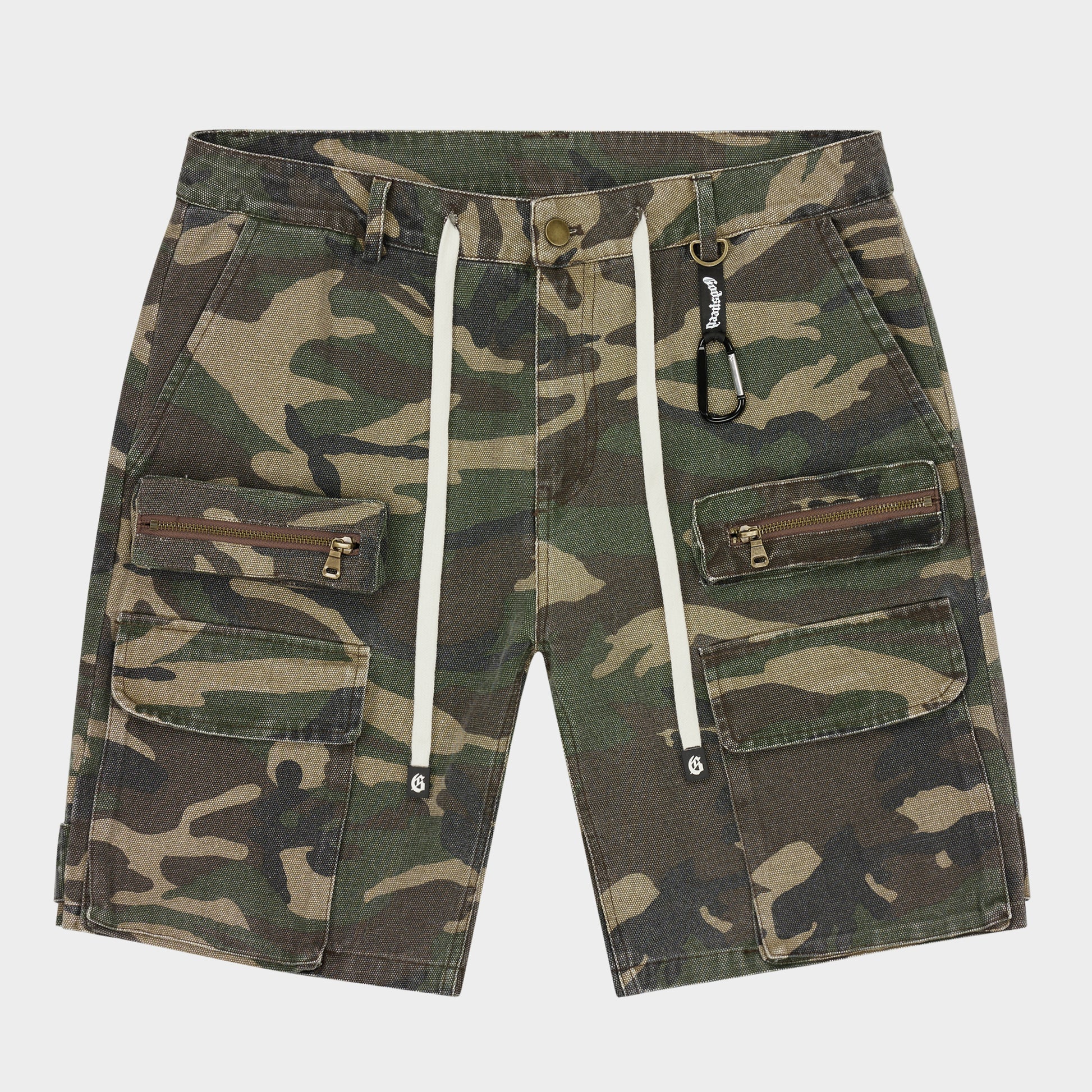Godspeed 'Militia Cargo V2' Green Camo Shorts