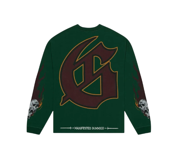 Godspeed 'Morale' Green LS Tee