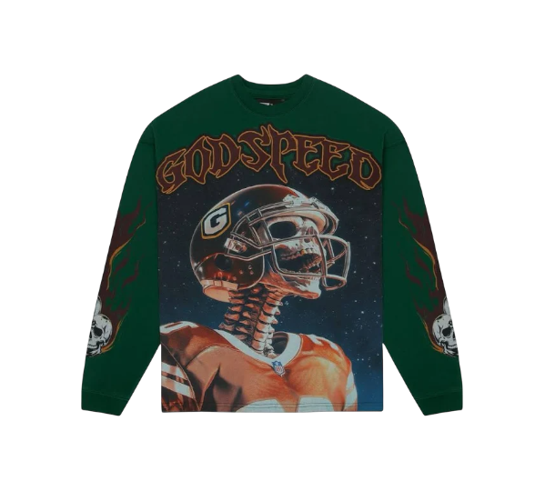 Godspeed 'Morale' Green LS Tee