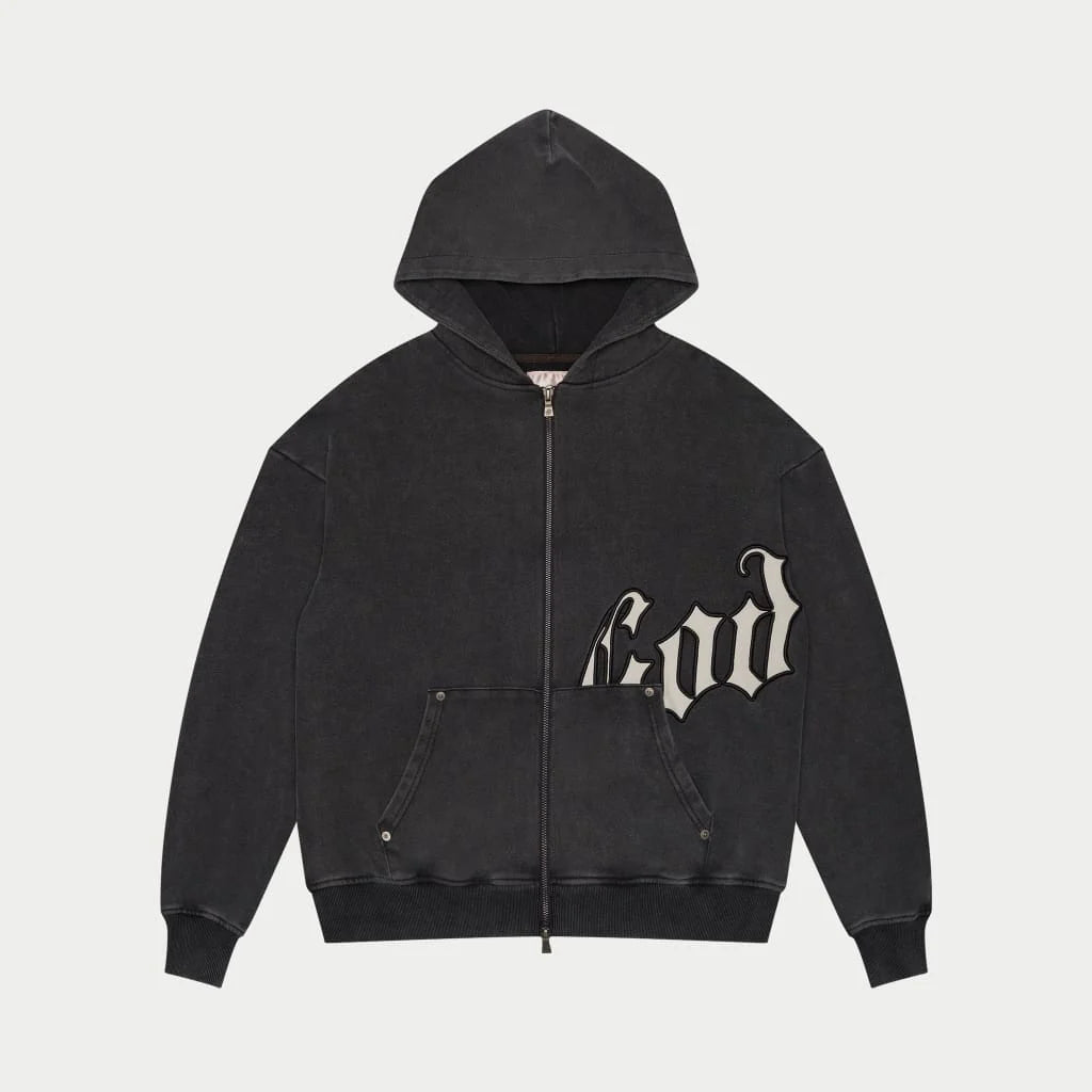 Godspeed 'OG Logo' Black Wash Hoodie
