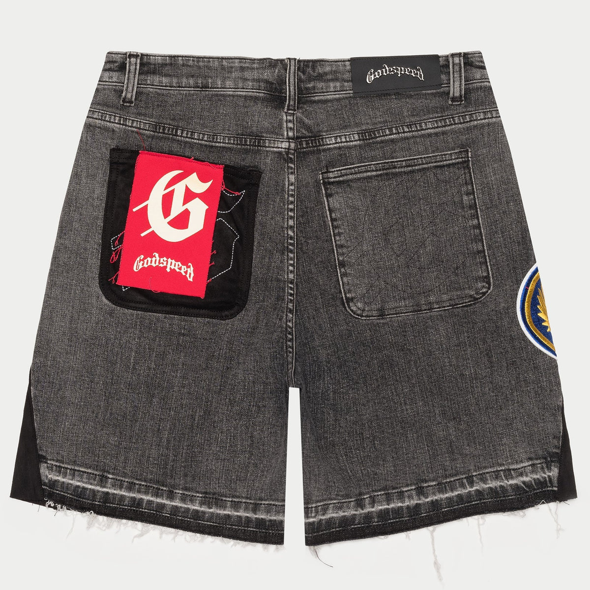 Godspeed "Patchwork V2" Grey Denim Shorts