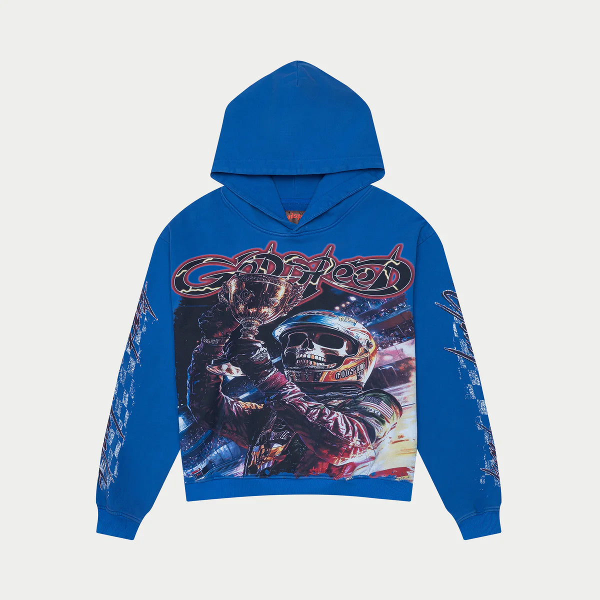 Godspeed 'Podium Dreams' Blue Wash Hoodie