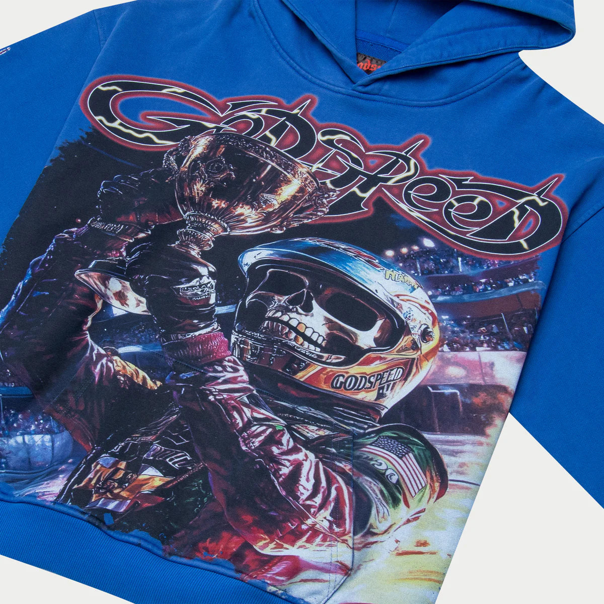 Godspeed 'Podium Dreams' Blue Wash Hoodie