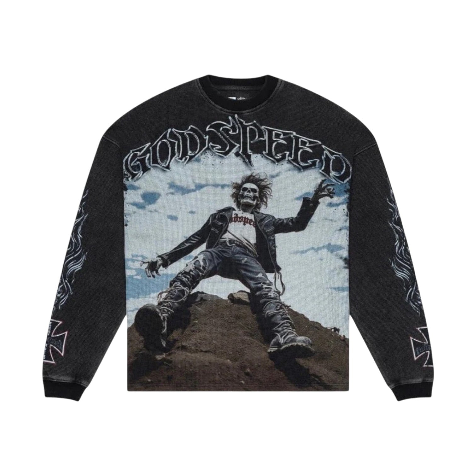 Godspeed 'Rocker' Black Wash LS Thermal