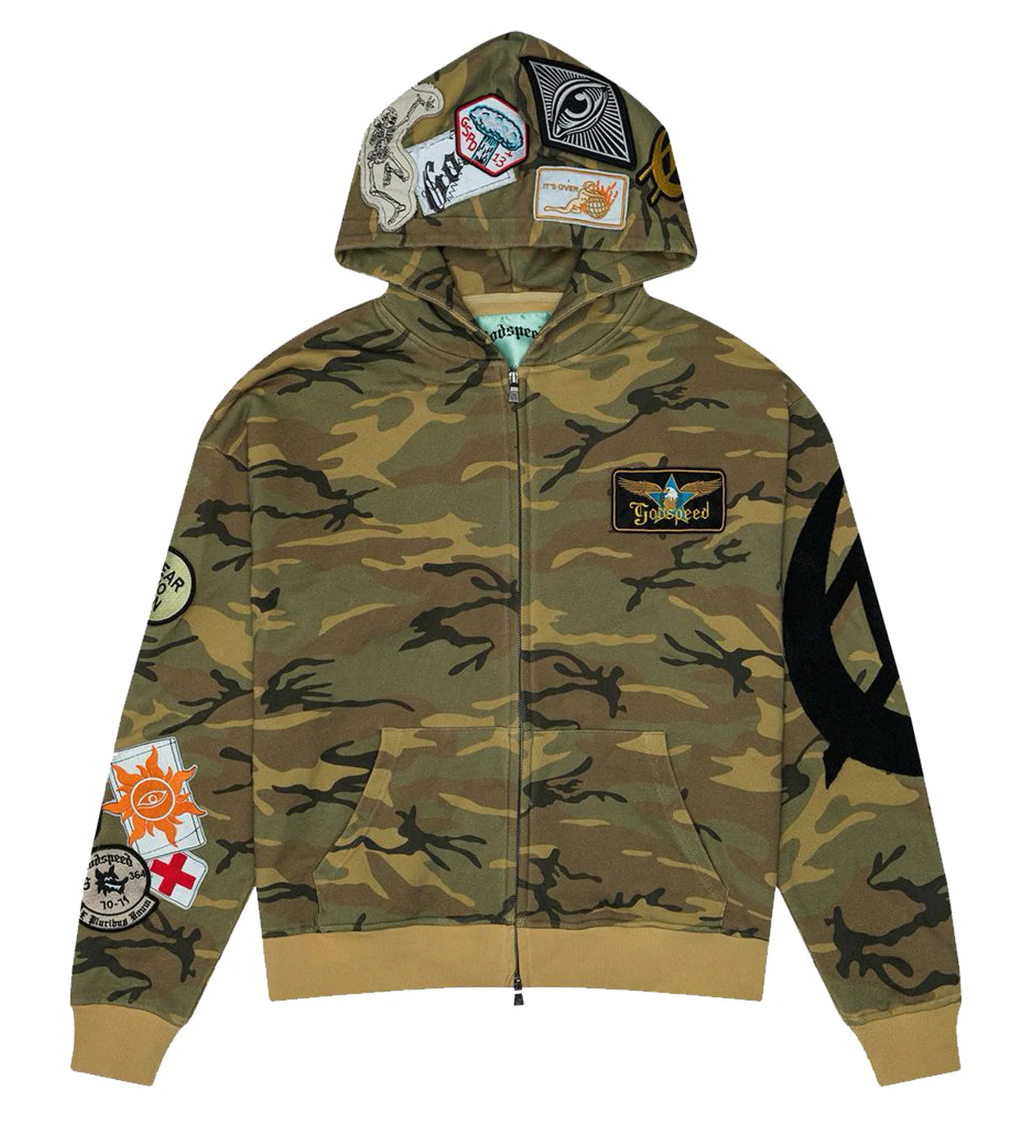 Godspeed 'Squadron' Camo Green Hoodie