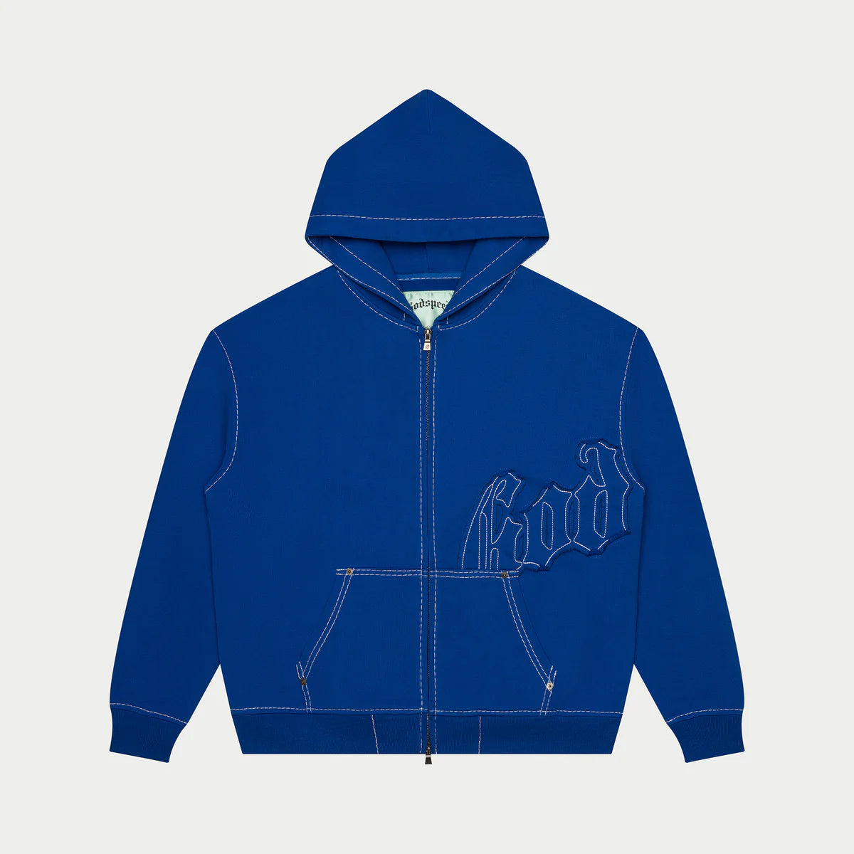 Godspeed 'Stitched' OG Logo Blue Hoodie