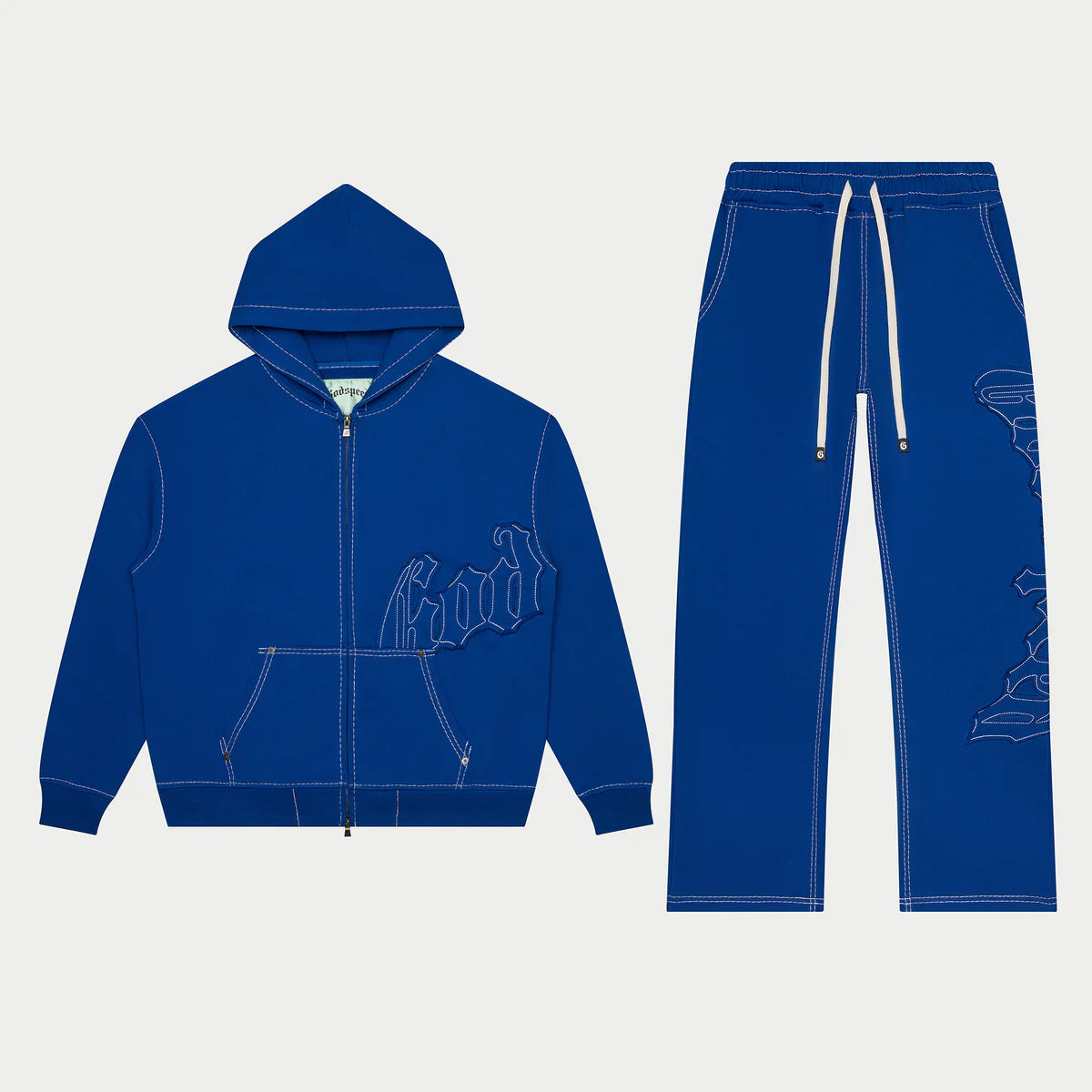 Godspeed 'Stitched' OG Logo Blue Sweats