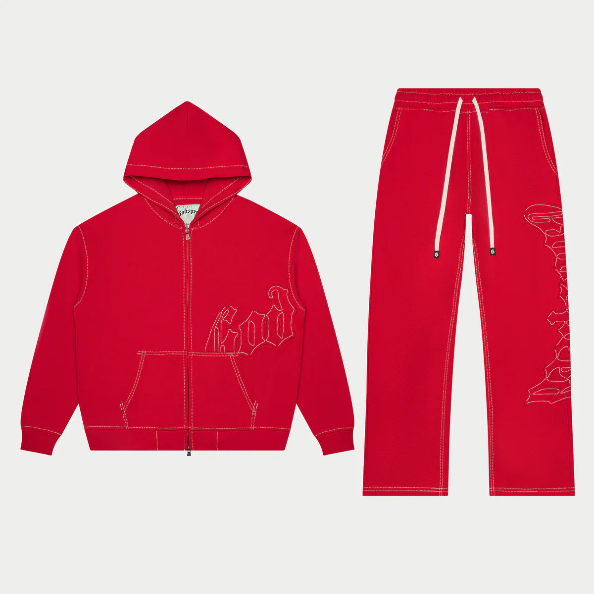 Godspeed 'Stitched' OG Logo Red Sweats