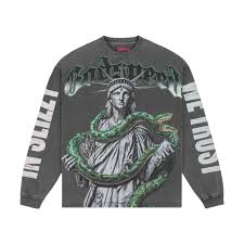 Godspeed 'Top 5 Slizzy BOOM' Grey Wash LS Tee