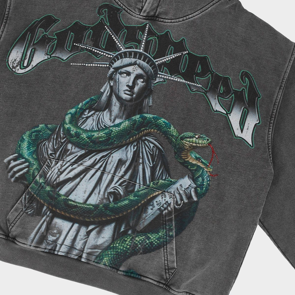 Godspeed "Top 5 Slizzy" VVS Grey Wash Hoodie