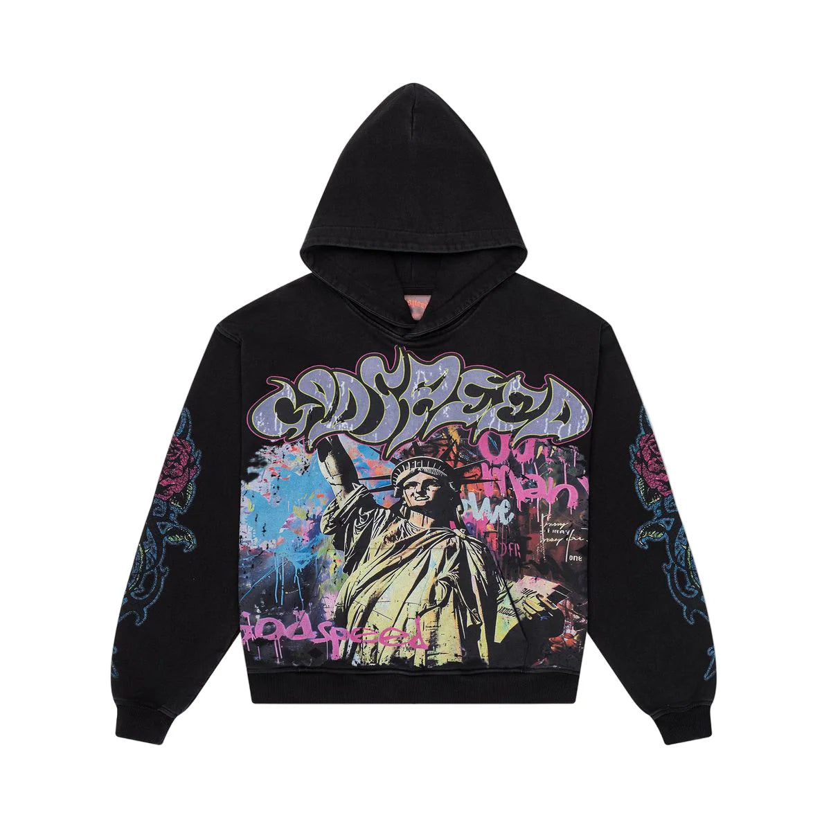 Godspeed 'Vandal' Black Wash Hoodie