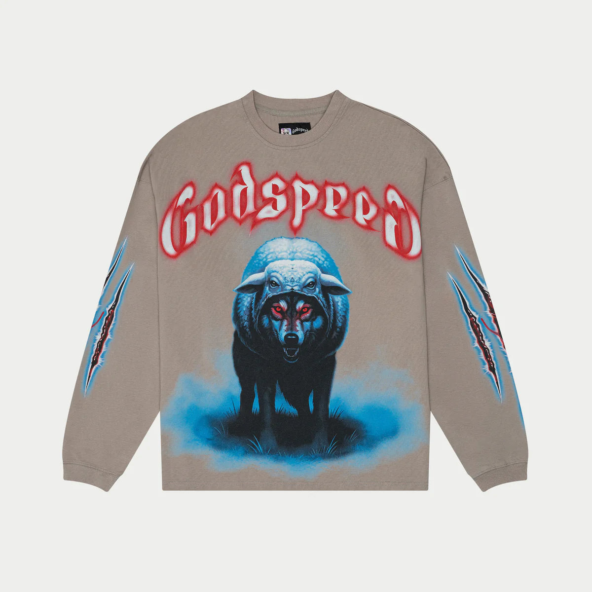 Godspeed 'W.I.S.C II' Slate Grey LS Tee