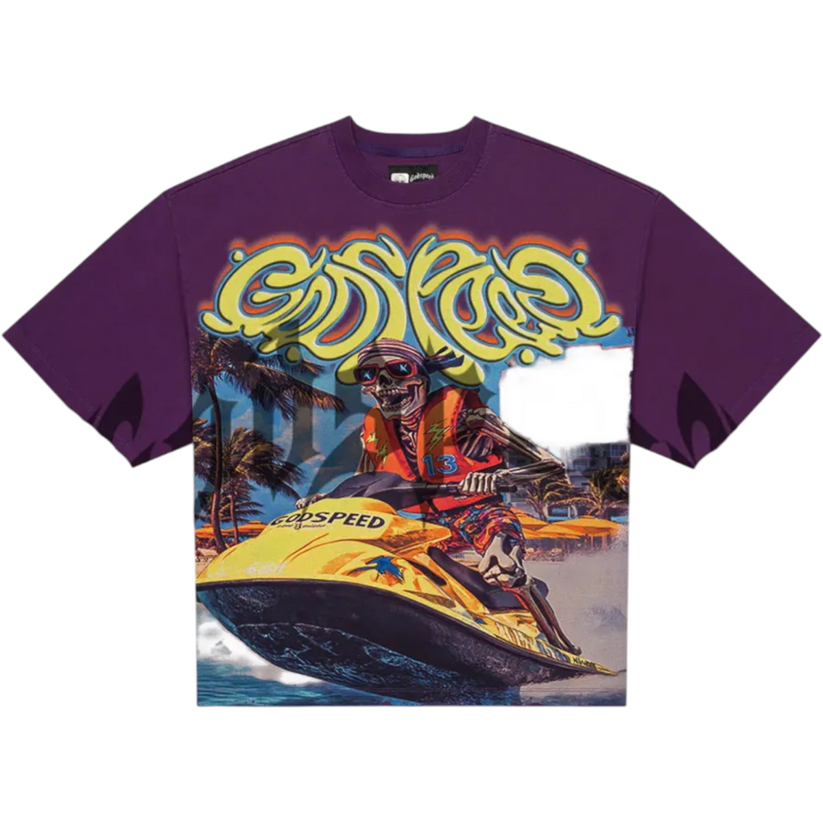 Godspeed 'Wave Runner' Purple Wash Tee