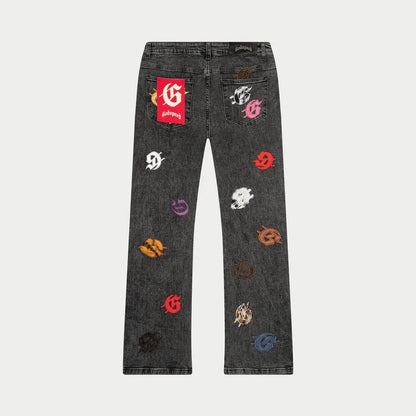 Godspeed 'Infinity Denim' Grey & Multicolor Wash Jeans