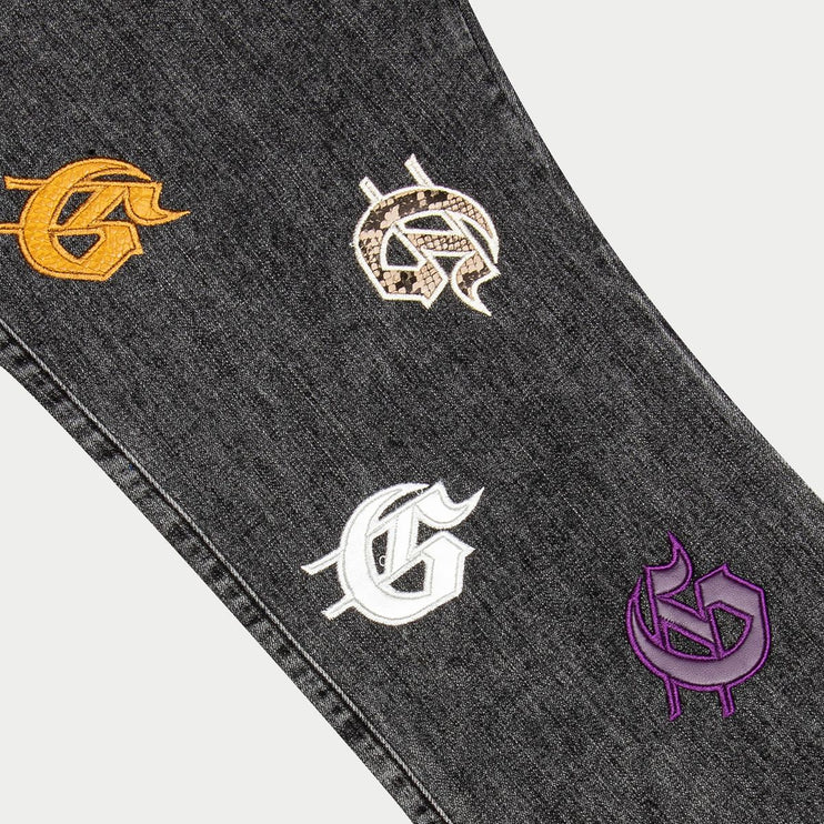 Godspeed 'Infinity Denim' Grey & Multicolor Wash Jeans