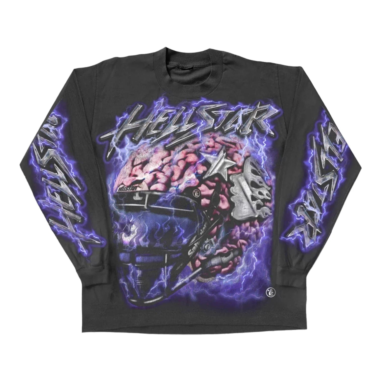 Hellstar 'Brain Helmet' Black LS Tee