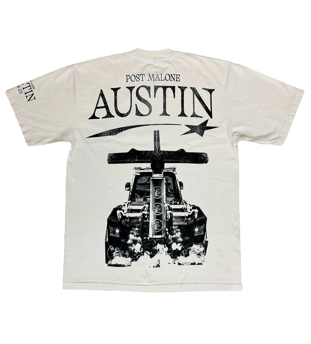 Hellstar x Post Malone 'Album' Cream Tee