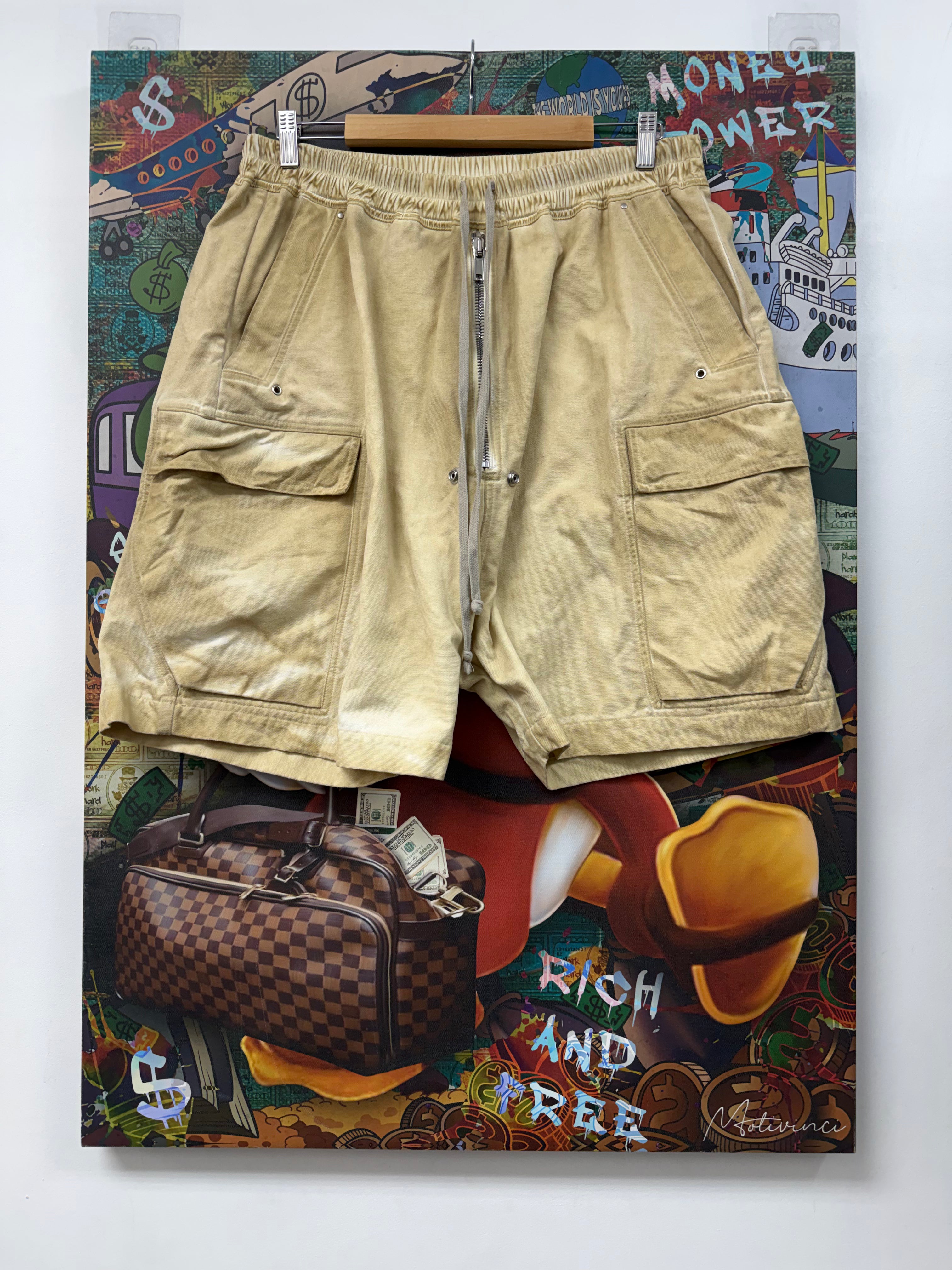 Rick Owens Tan Bauhaus Shorts
