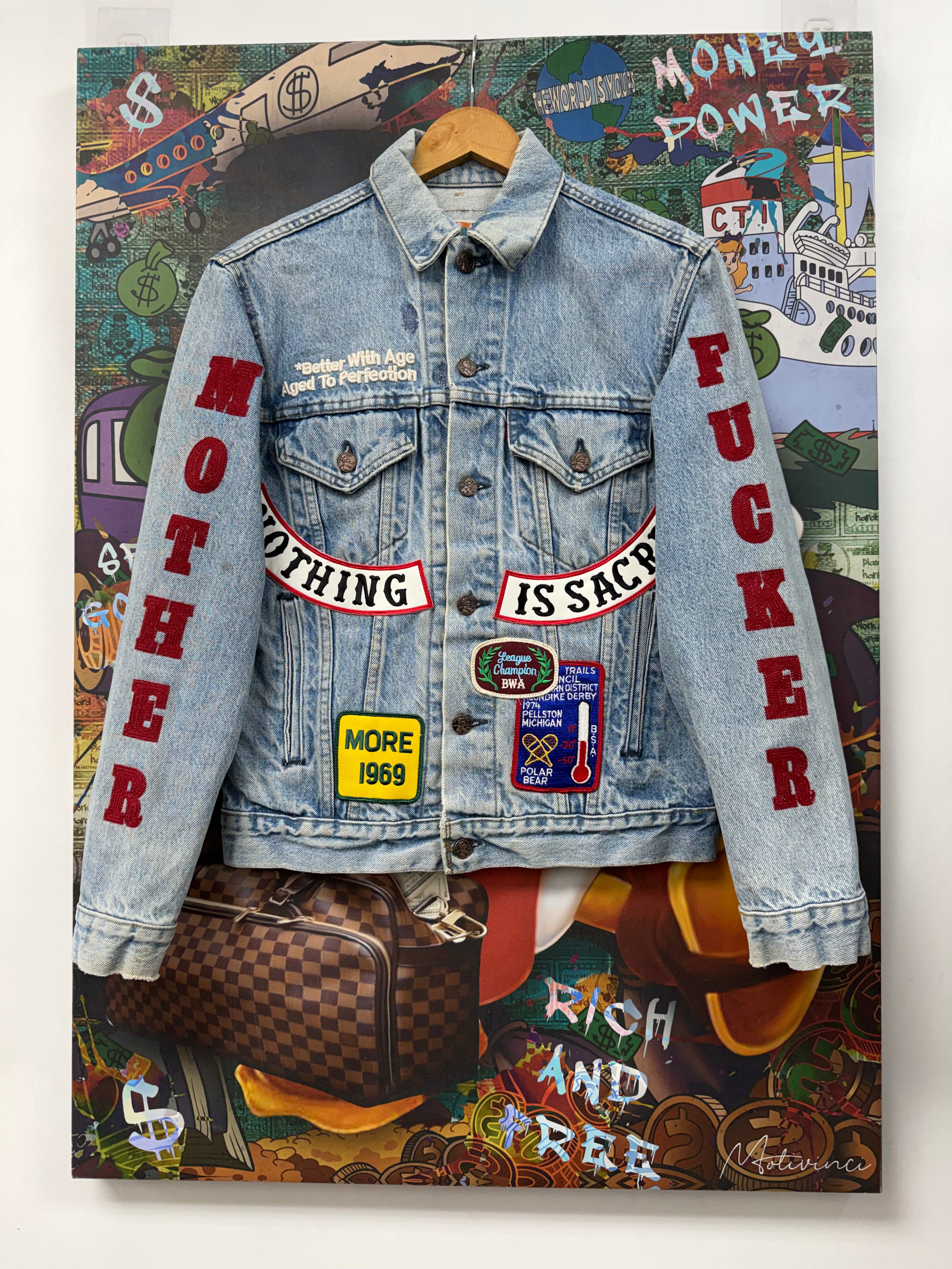 Better With Age Clark Patchwork Denim Jacket