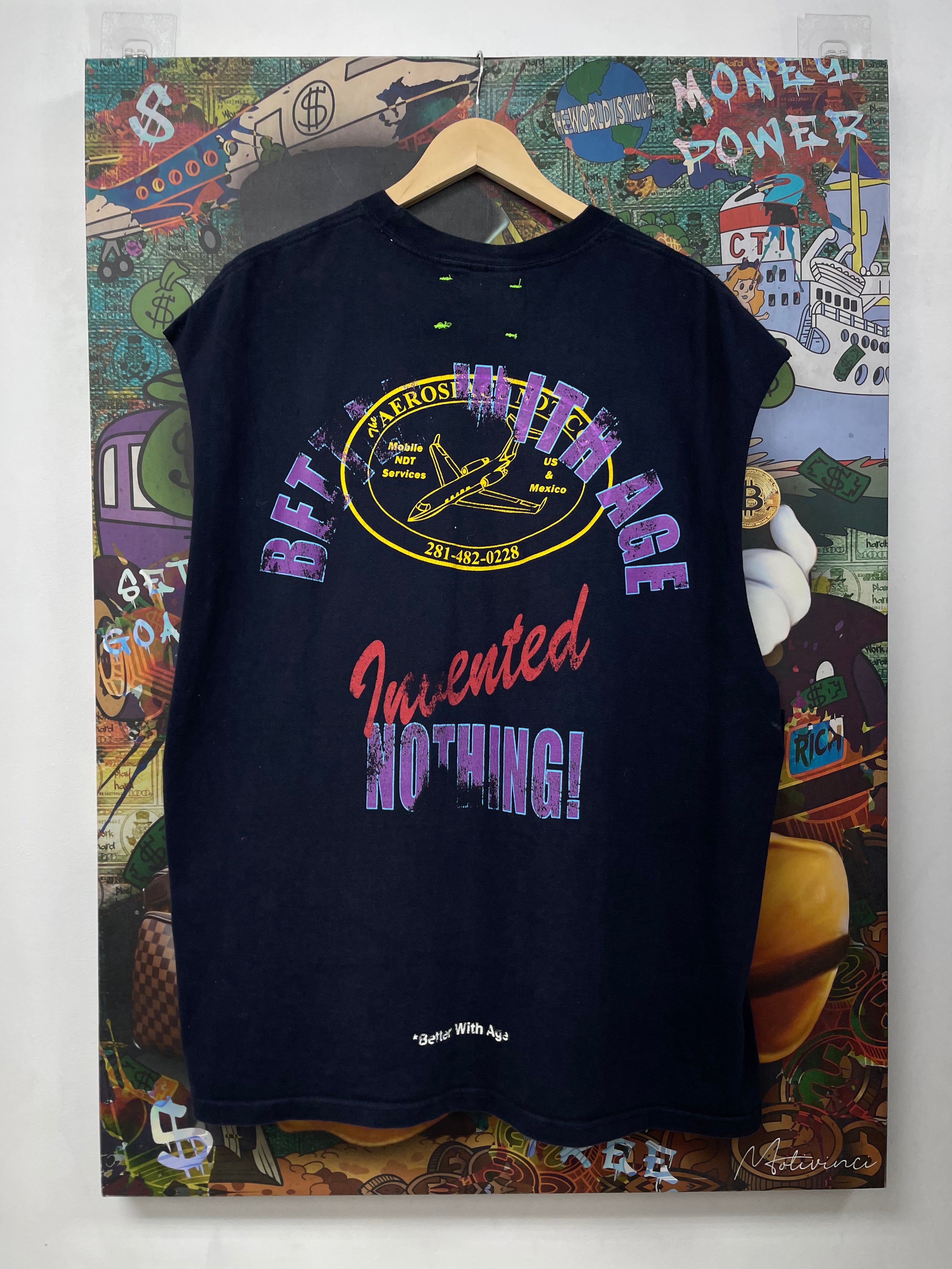 Better With Age Navy Modest (Custom) Sleeveless Tee