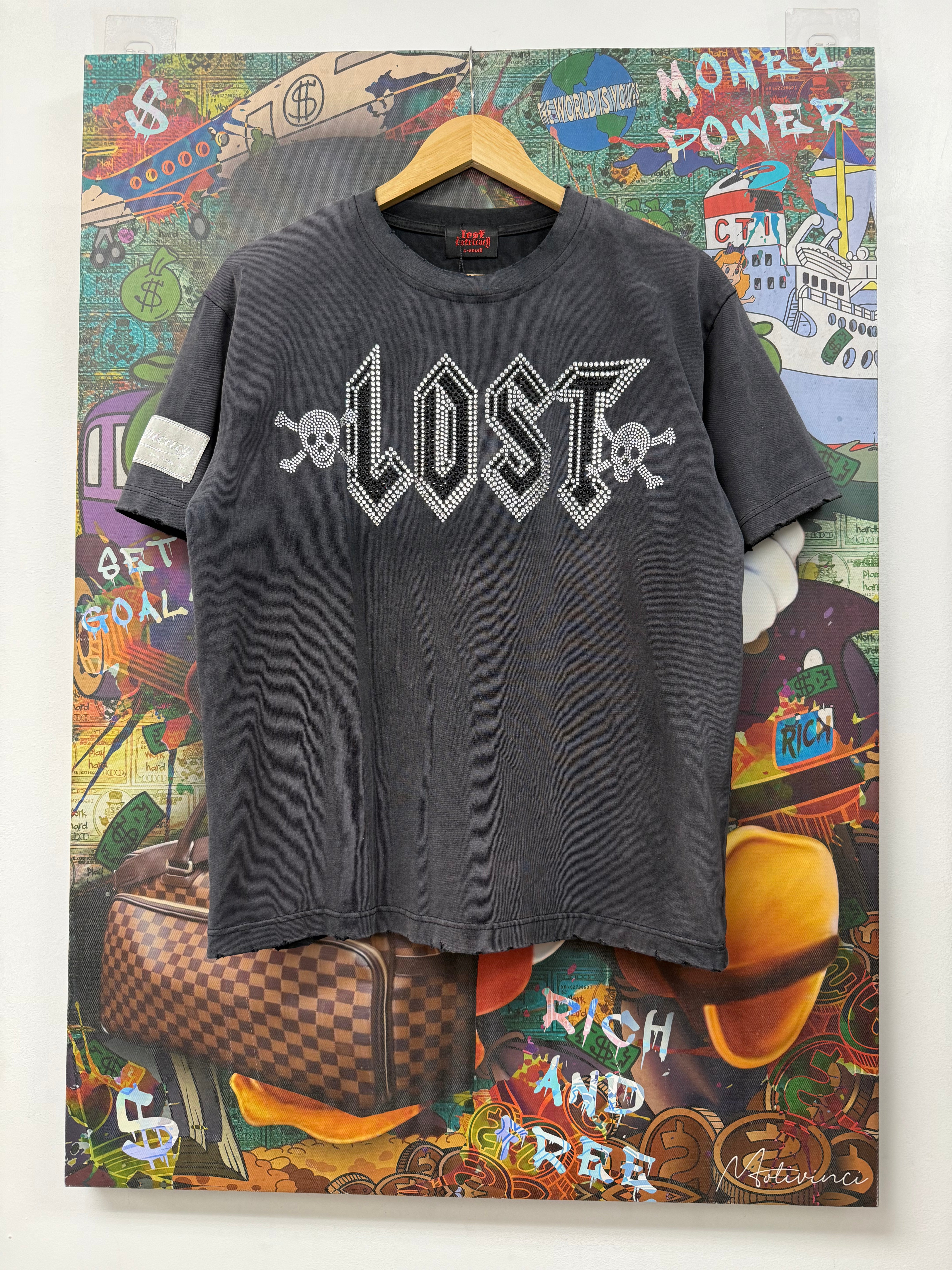 Lost Intricacy Skull Rhinestone Tee