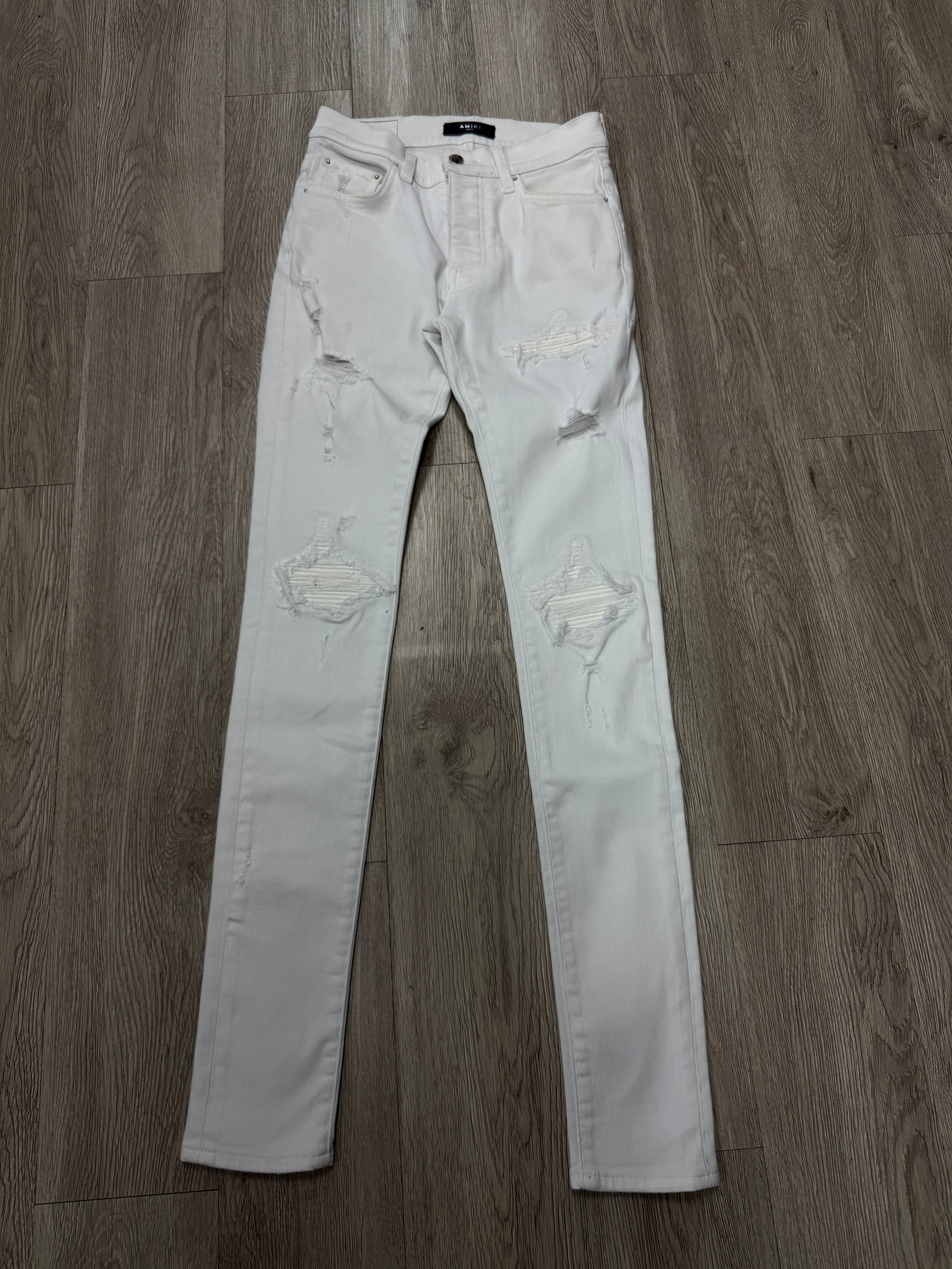 Amiri White White Patch MX1 Jeans