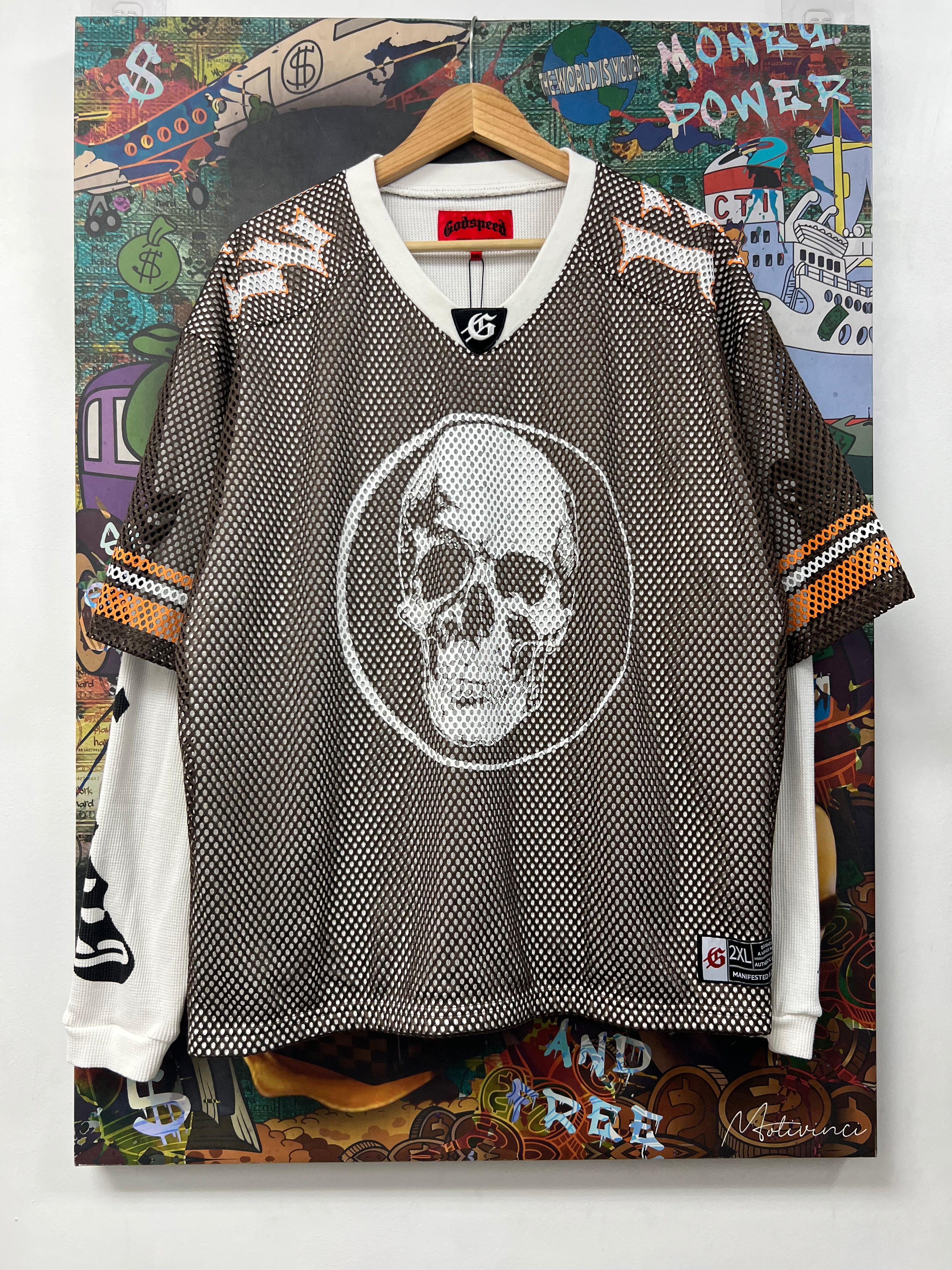 Godspeed Brown Orange End Zone Jersey