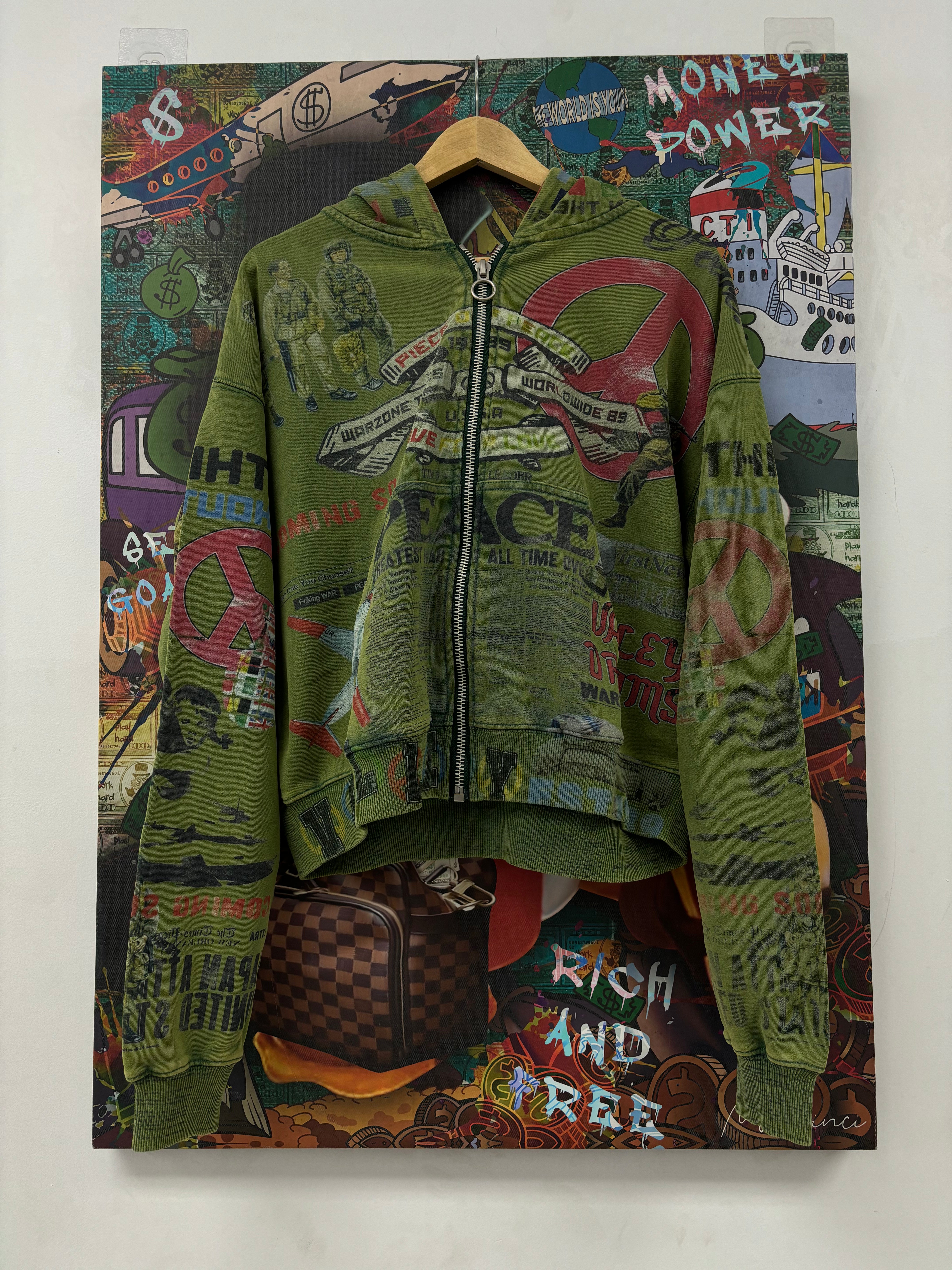 Vale Peace Corps Zip Up Olive