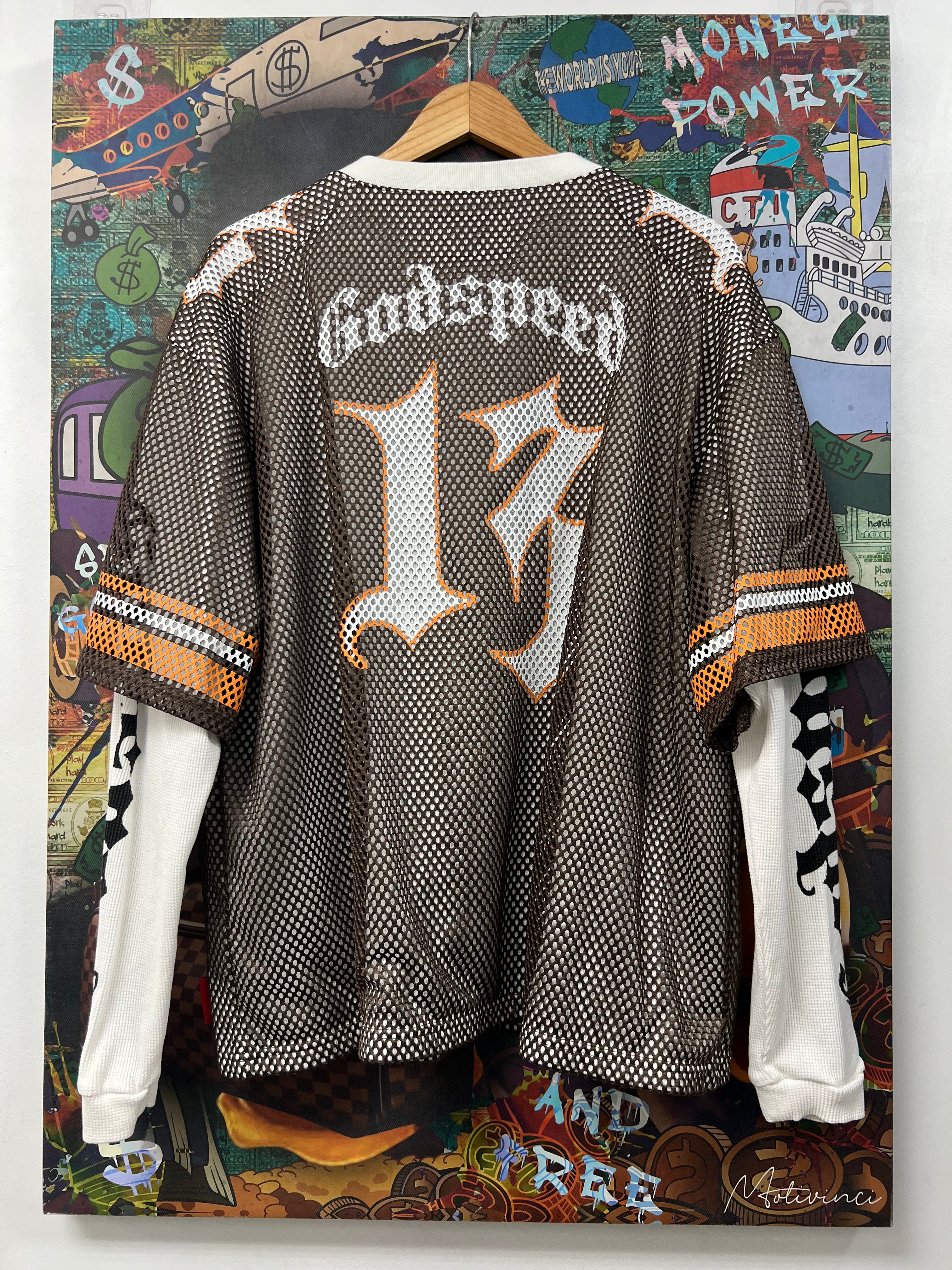 Godspeed Brown Orange End Zone Jersey