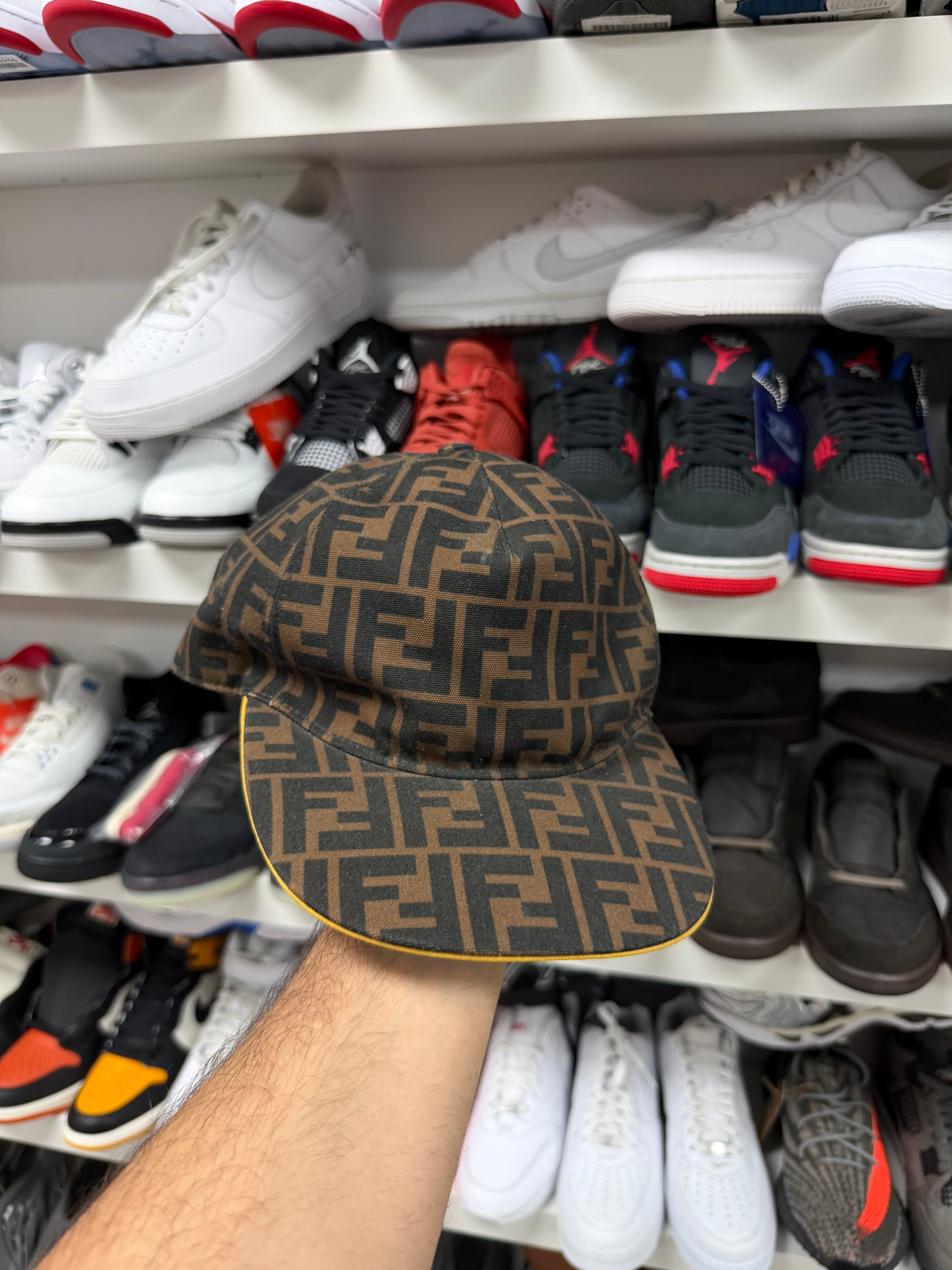 Fendi Brown Monogram Hat