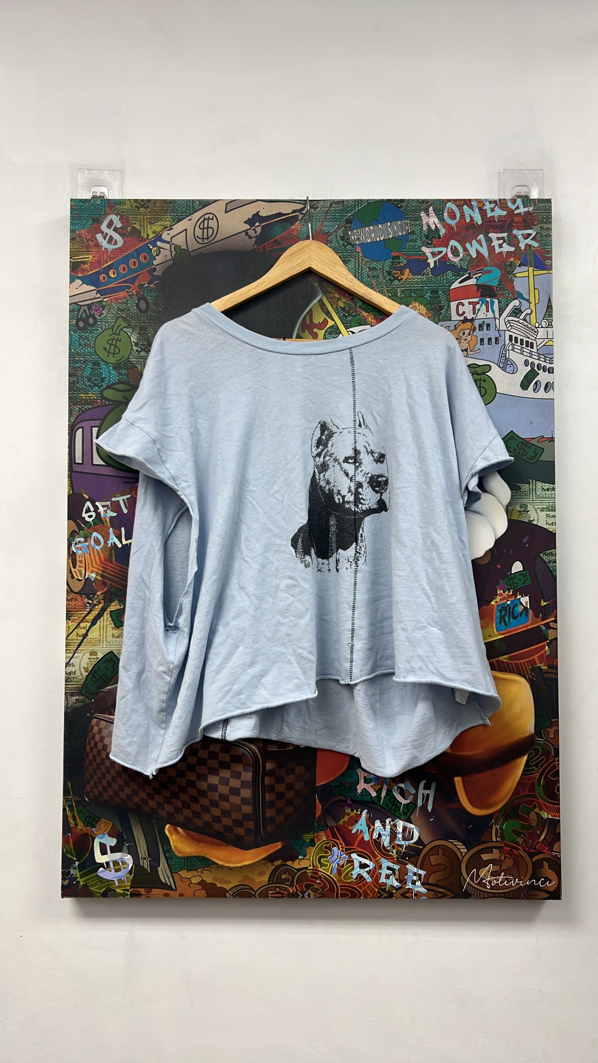 ENFANTS RICHES DÉPRIMÉS Baby Blue Pitbull Sleeveless Tee