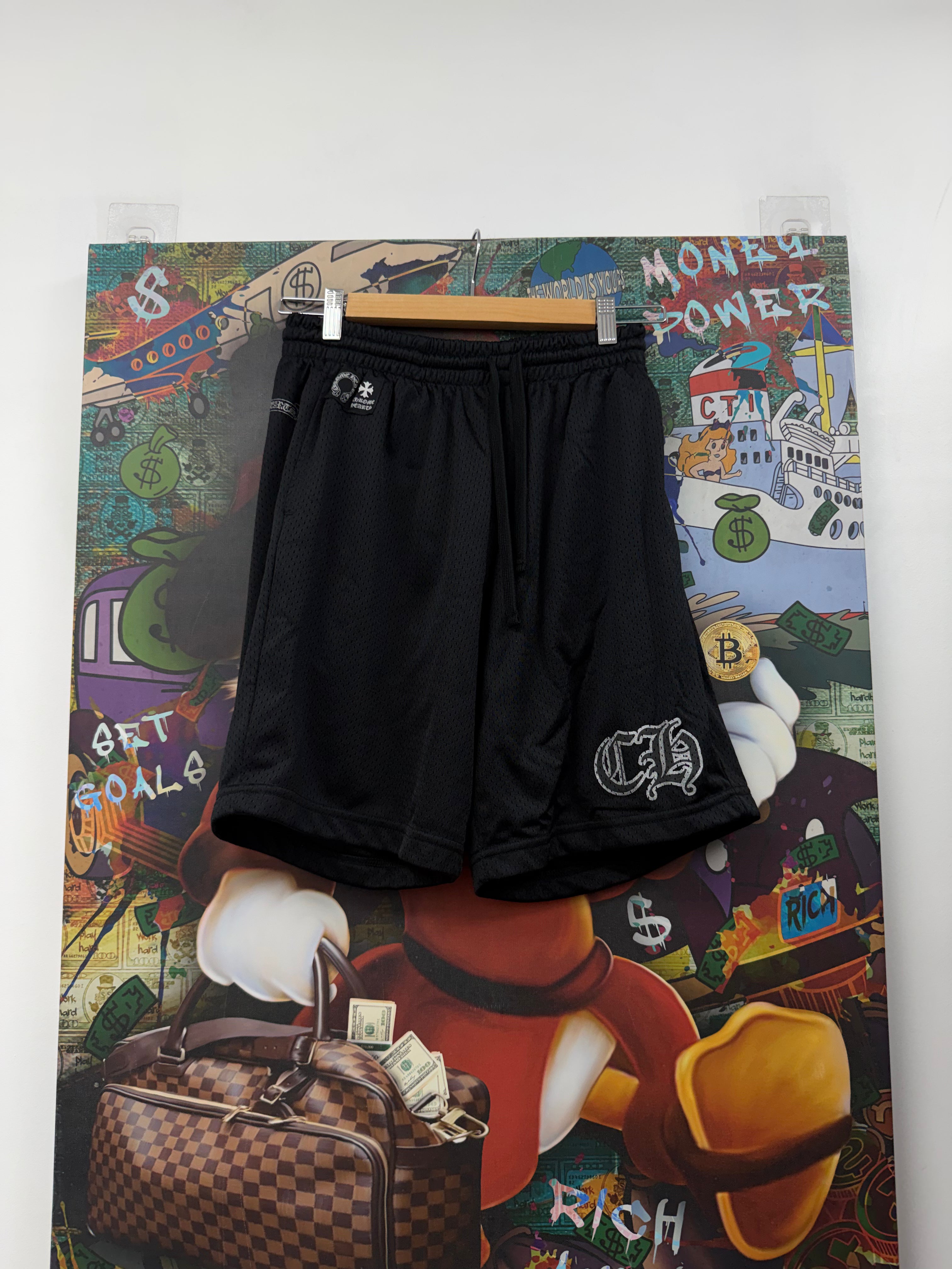 Chrome  Hearts Black CH Mesh Shorts