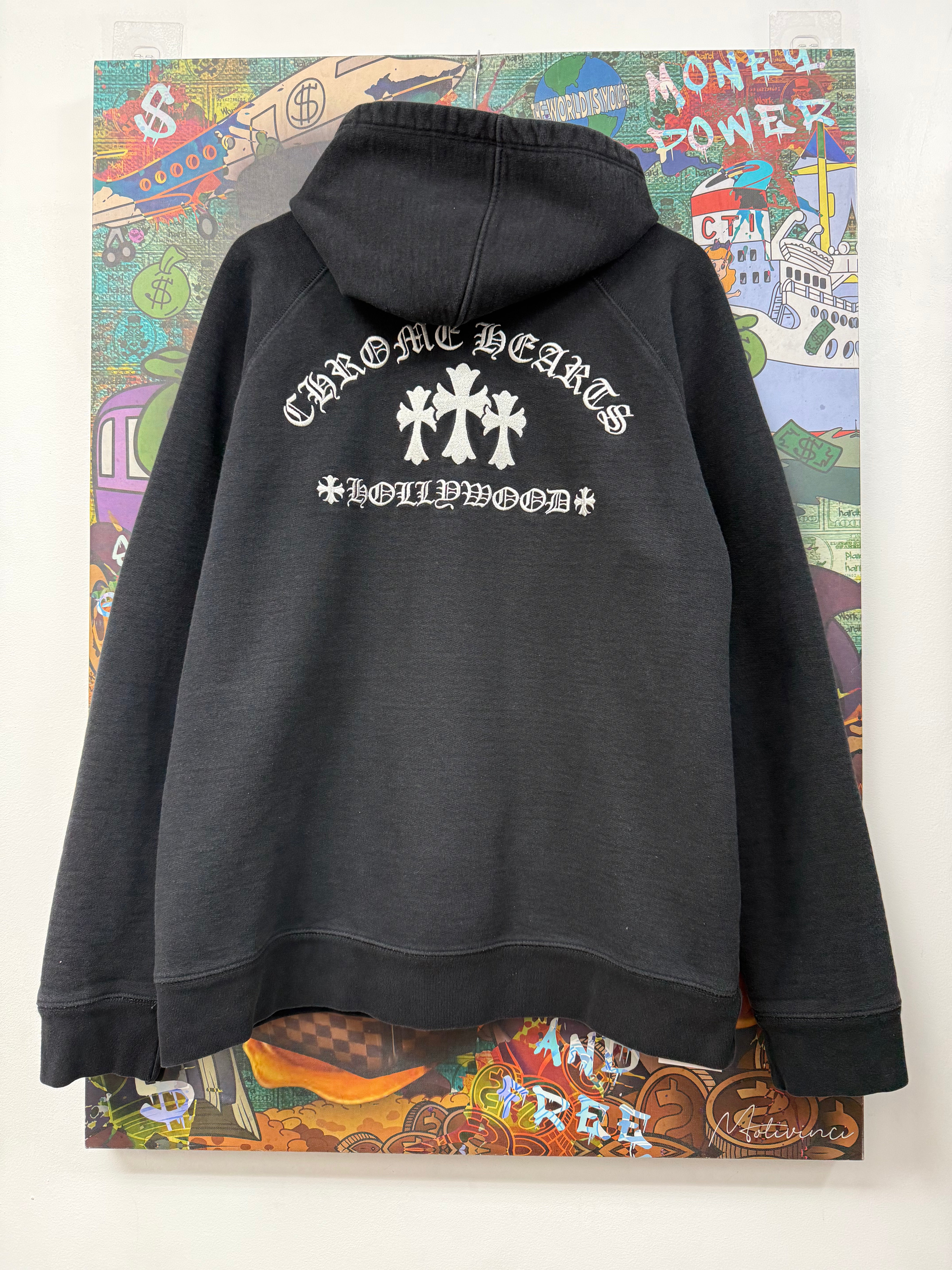 Chrome Hearts Black White King Taco Zip Up