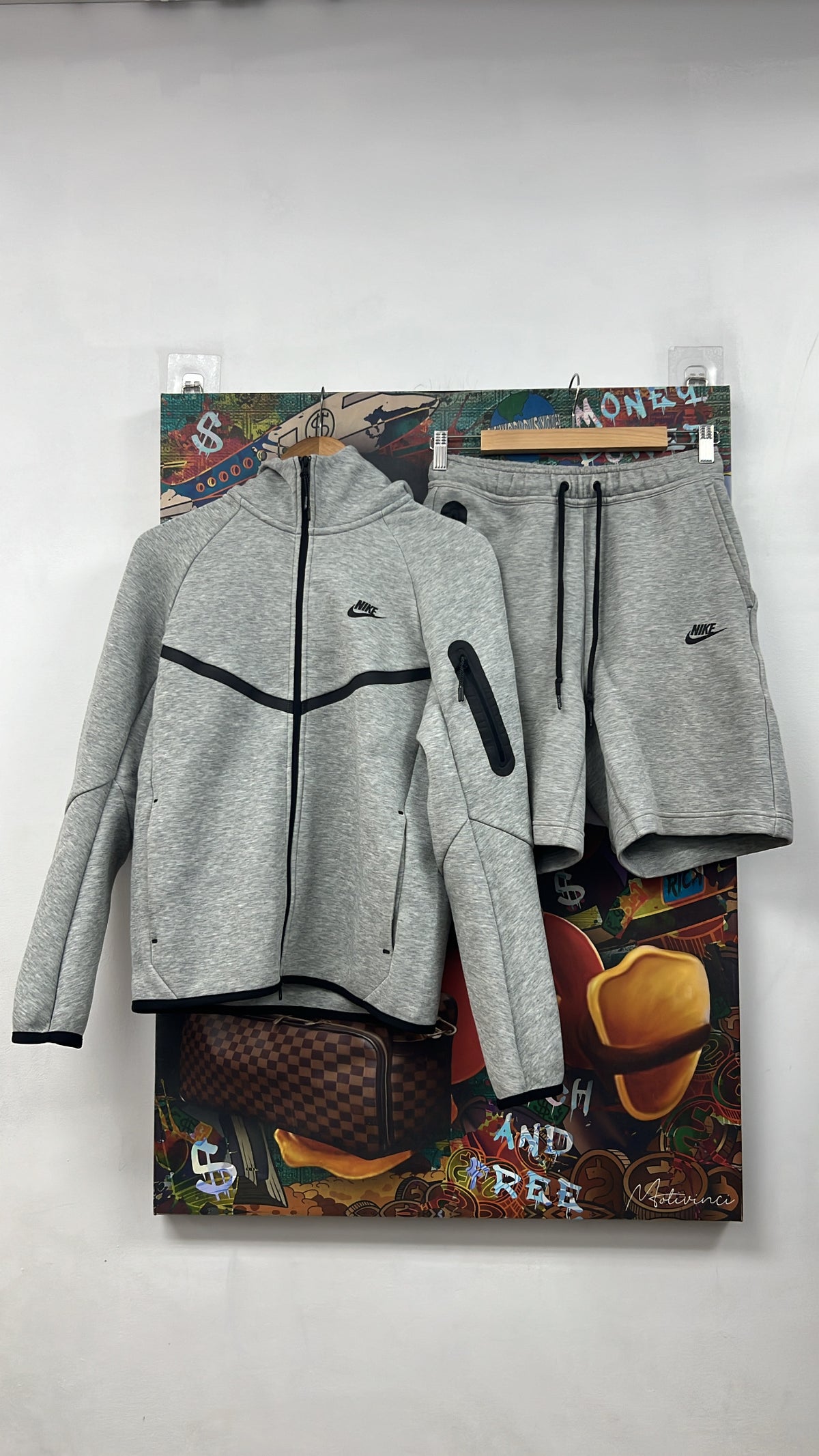 Nike Grey Tech Short Set