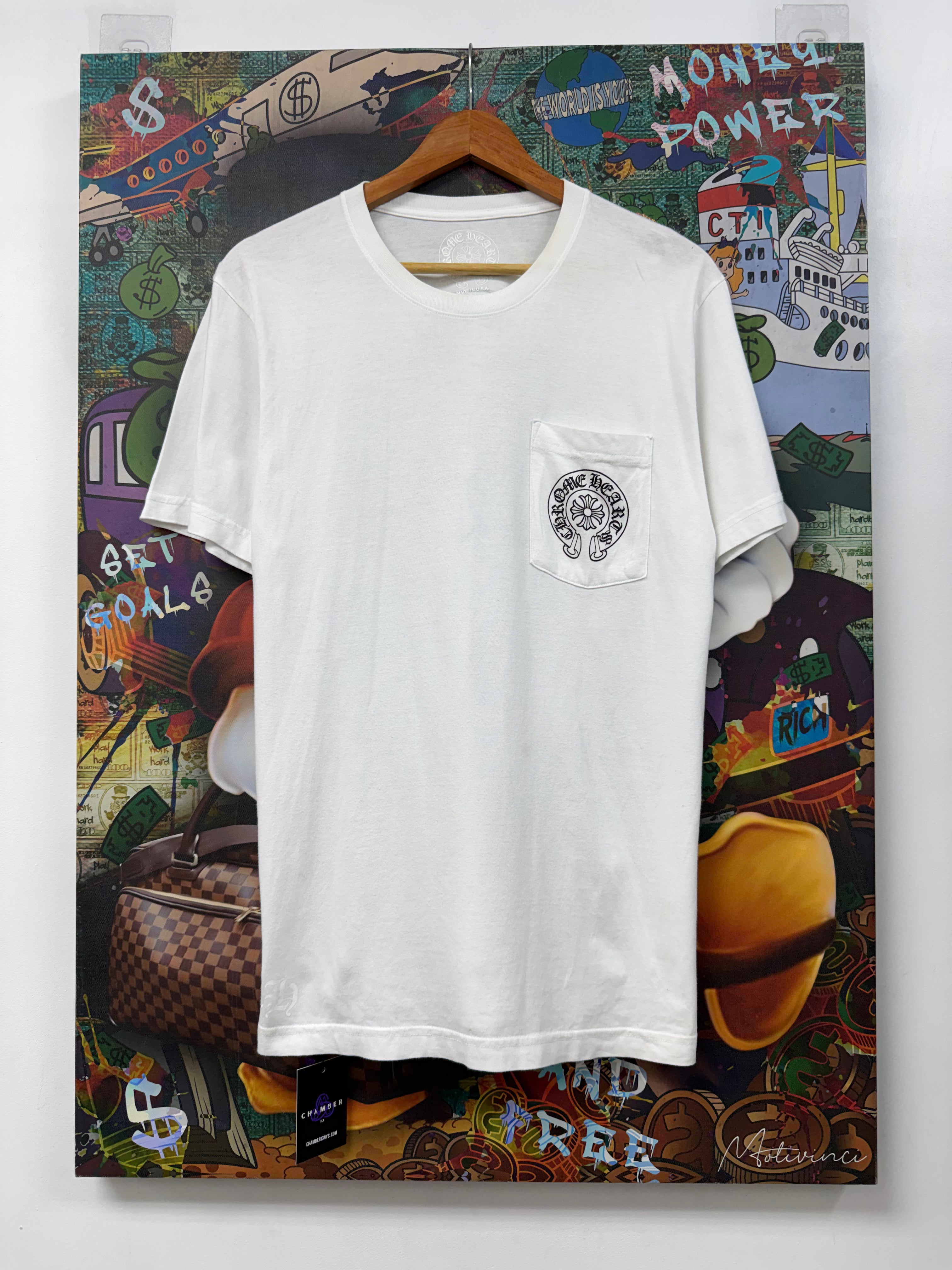 Chrome Hearts White Horseshoe Tee