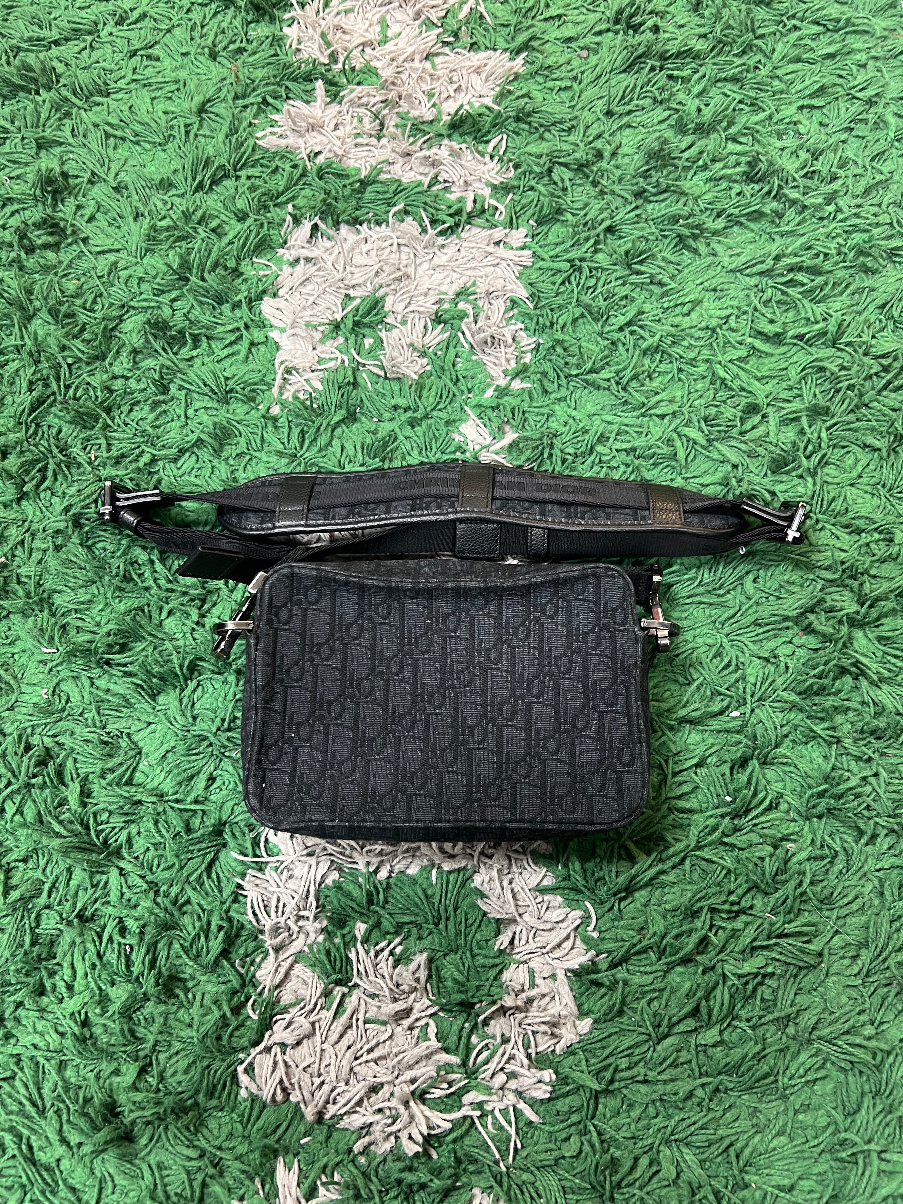 Dior Black Oblique Monogram Side Bag